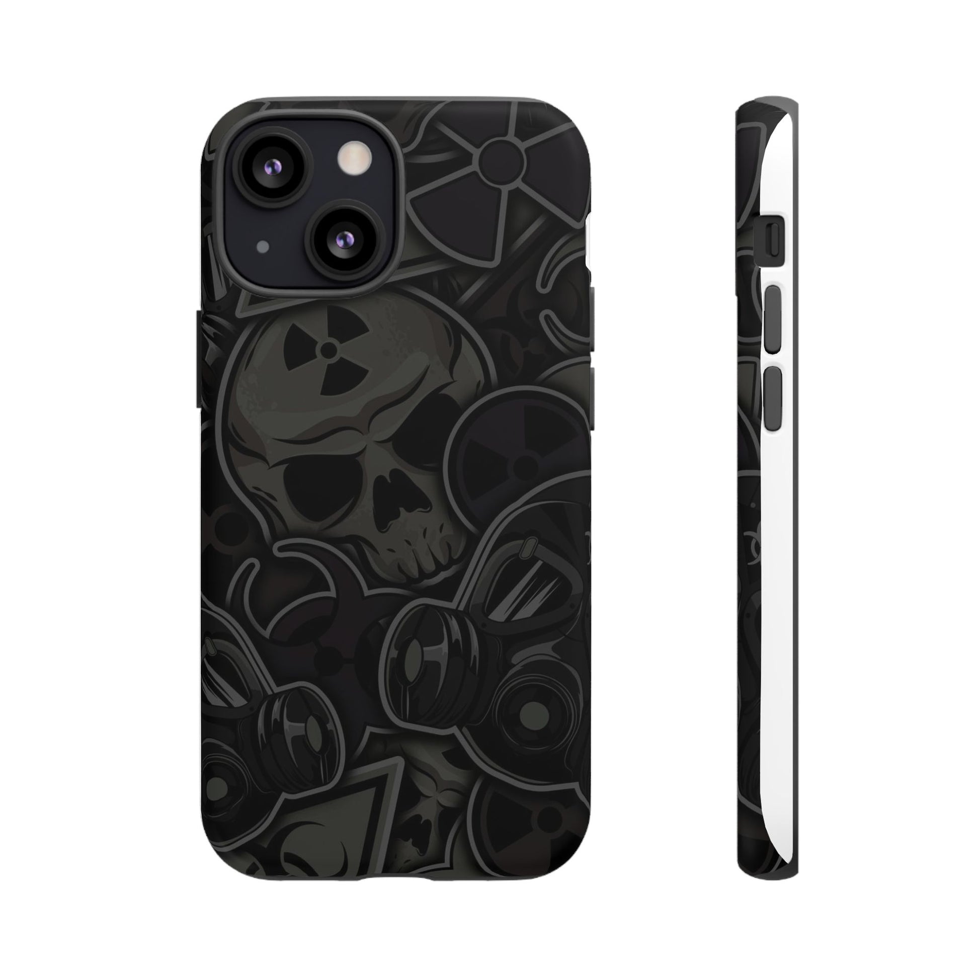 Tough Cases Phone Case, Edgy Skull Design Phone Cover, Gothic Cell Phone Shell
