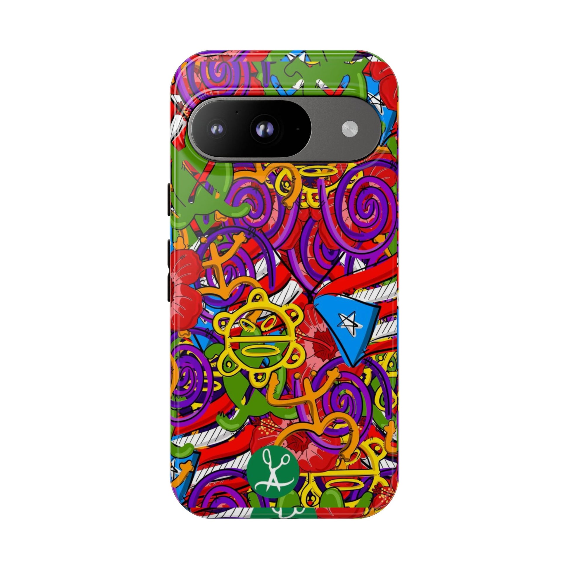 Puerto Rico Taino Tribal Art Tough Cases for iPhones, Samsung, and Pixel