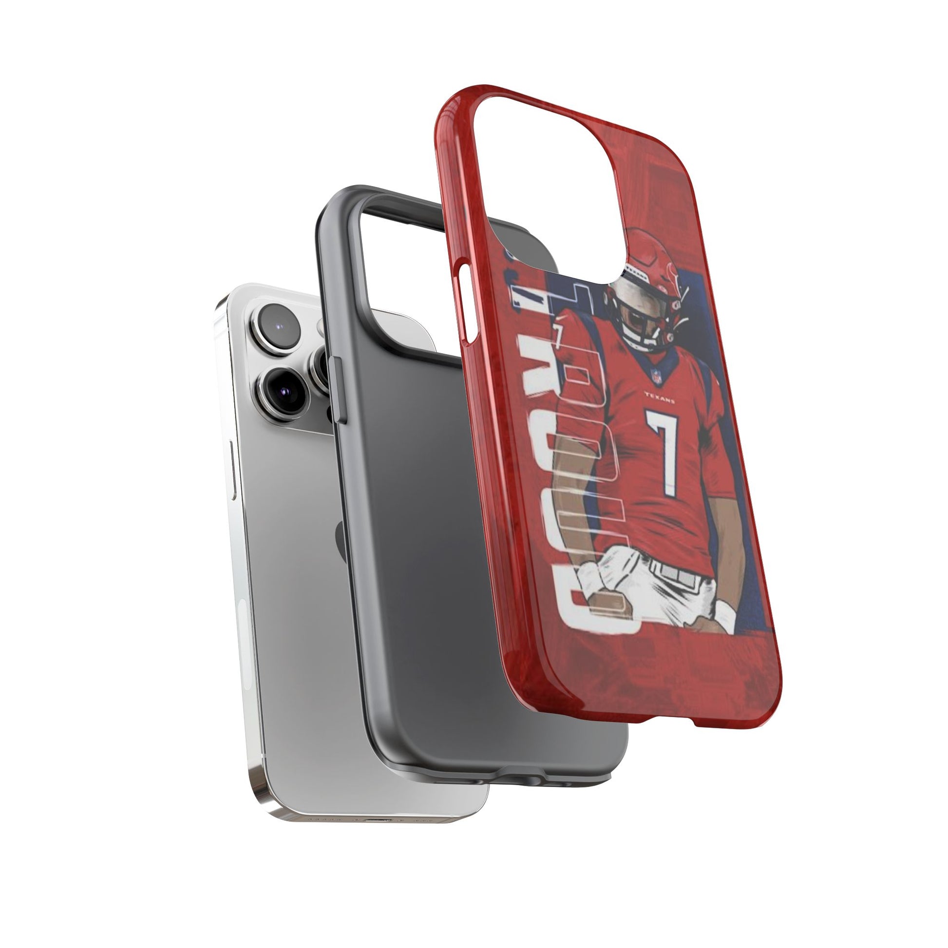 Houston Texans Football CJ Stroud Tough Cases for iPhones, Samsung, and Pixel