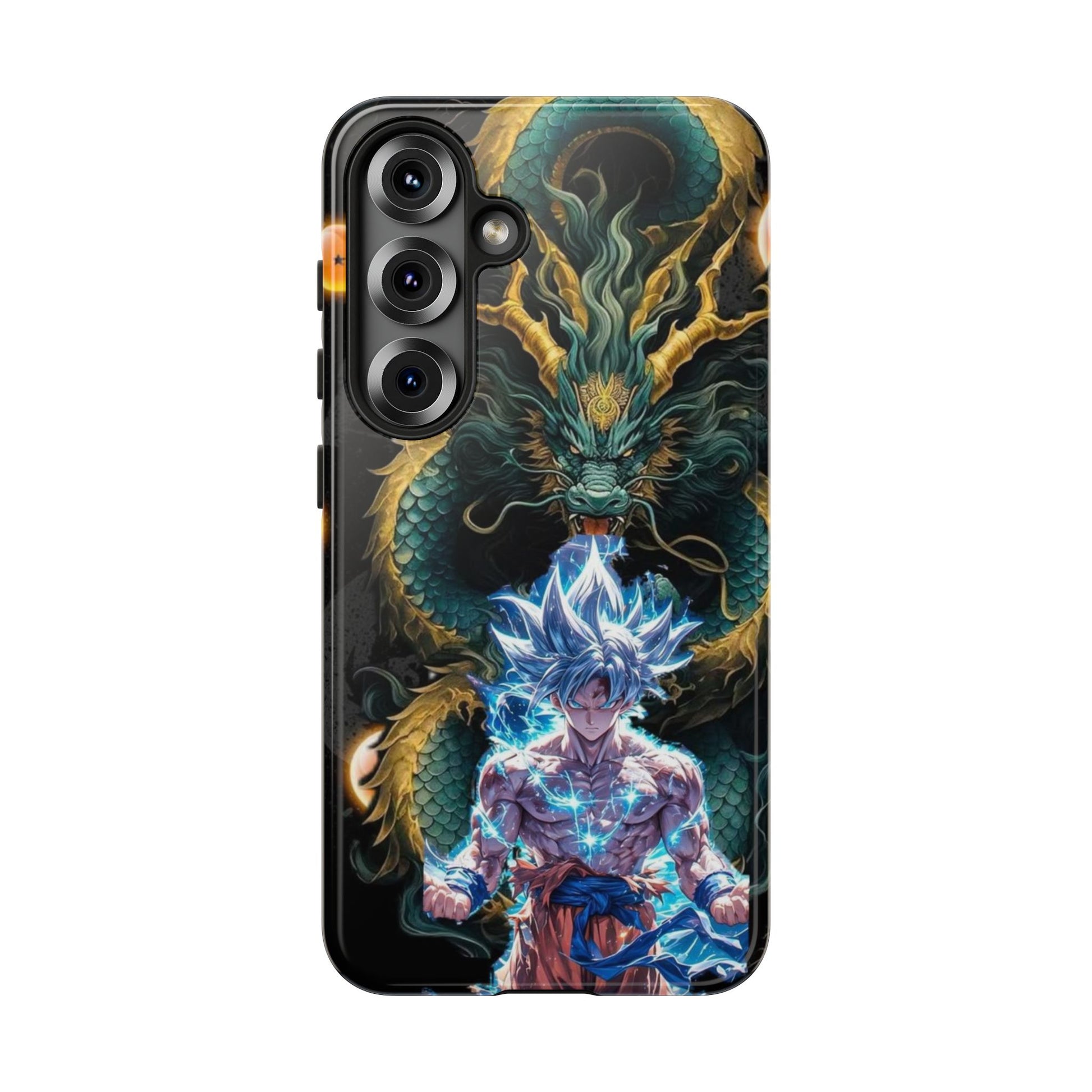Anime Goku x Shenron Dragonball Z Tough Cases for iPhones, Samsung, and Pixel