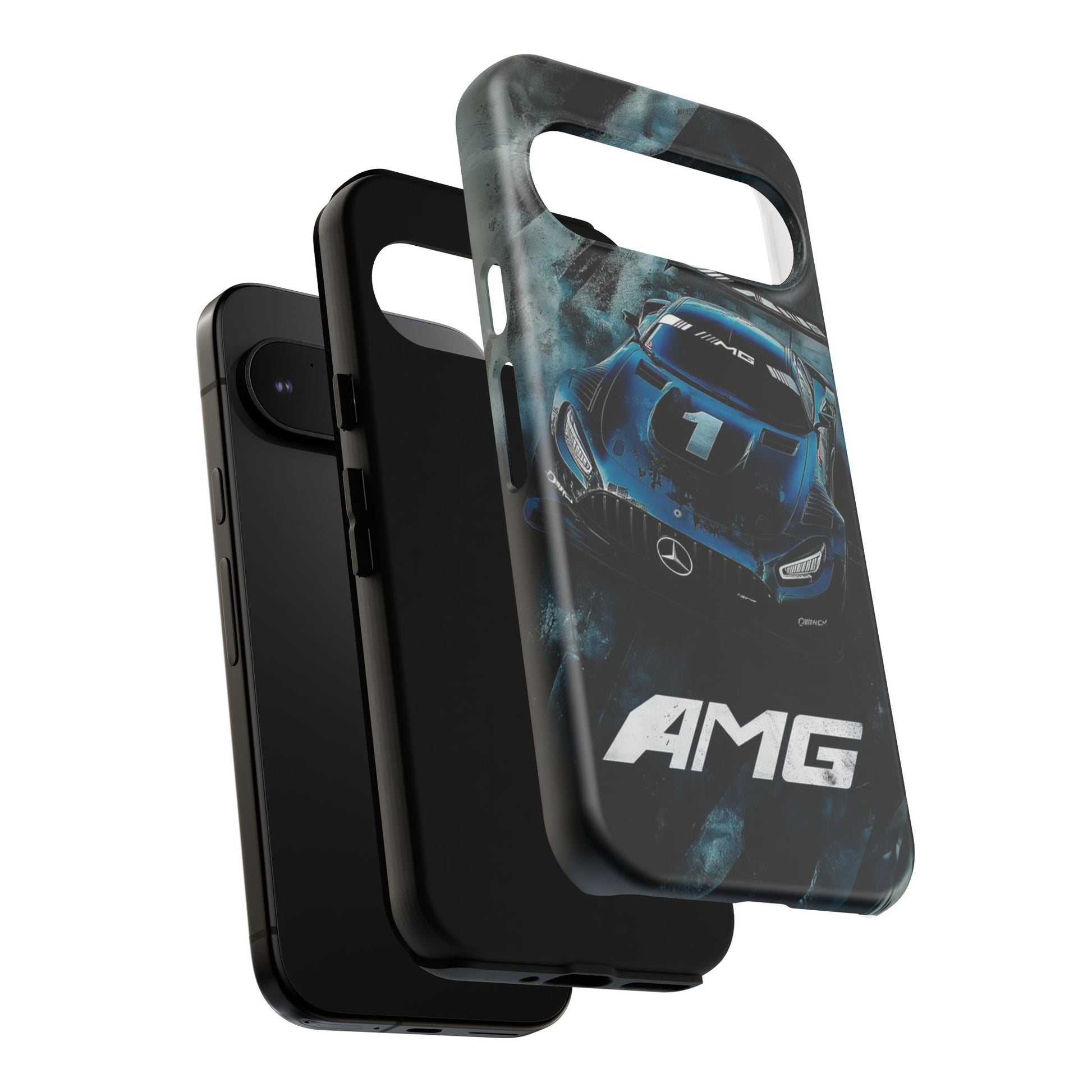 Mercedes AMG Racing Car Tough Cases for iPhones, Samsung, and Pixel