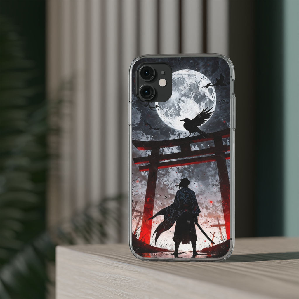 The Lone Samurai and Crow Design case for Iphone and Samsung phones