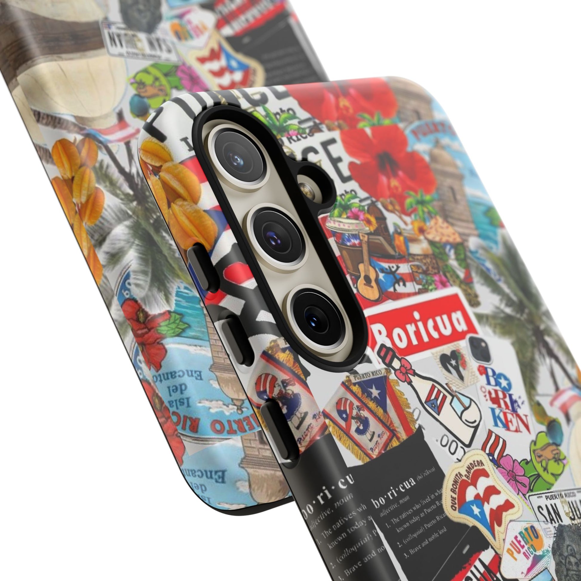 Puerto Rico Boricua Art Tough Cases for iPhones, Samsung, and Pixel