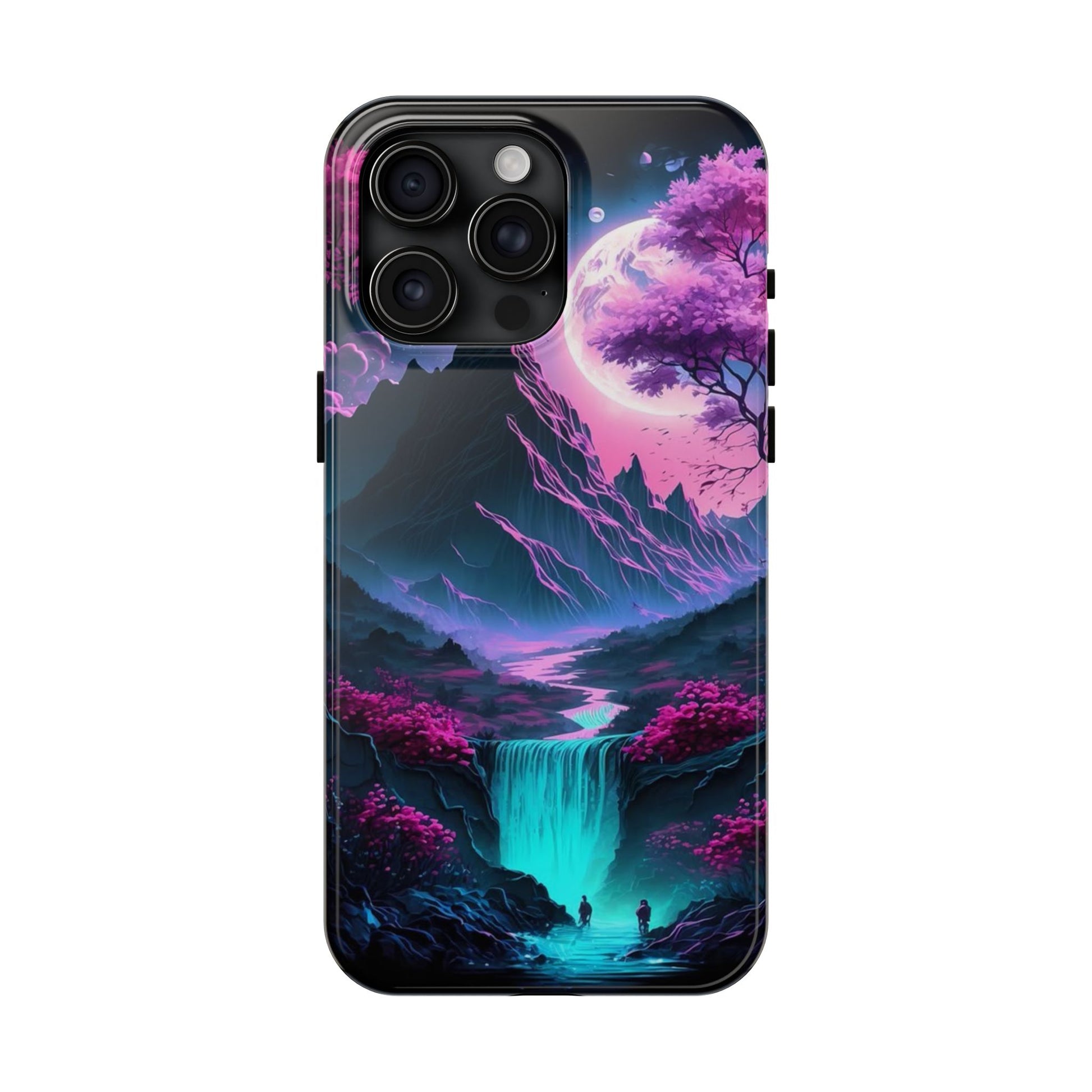 Cherry Blossoms in Japan Themed Tough Phone Cases for Iphones & Samsung Phones