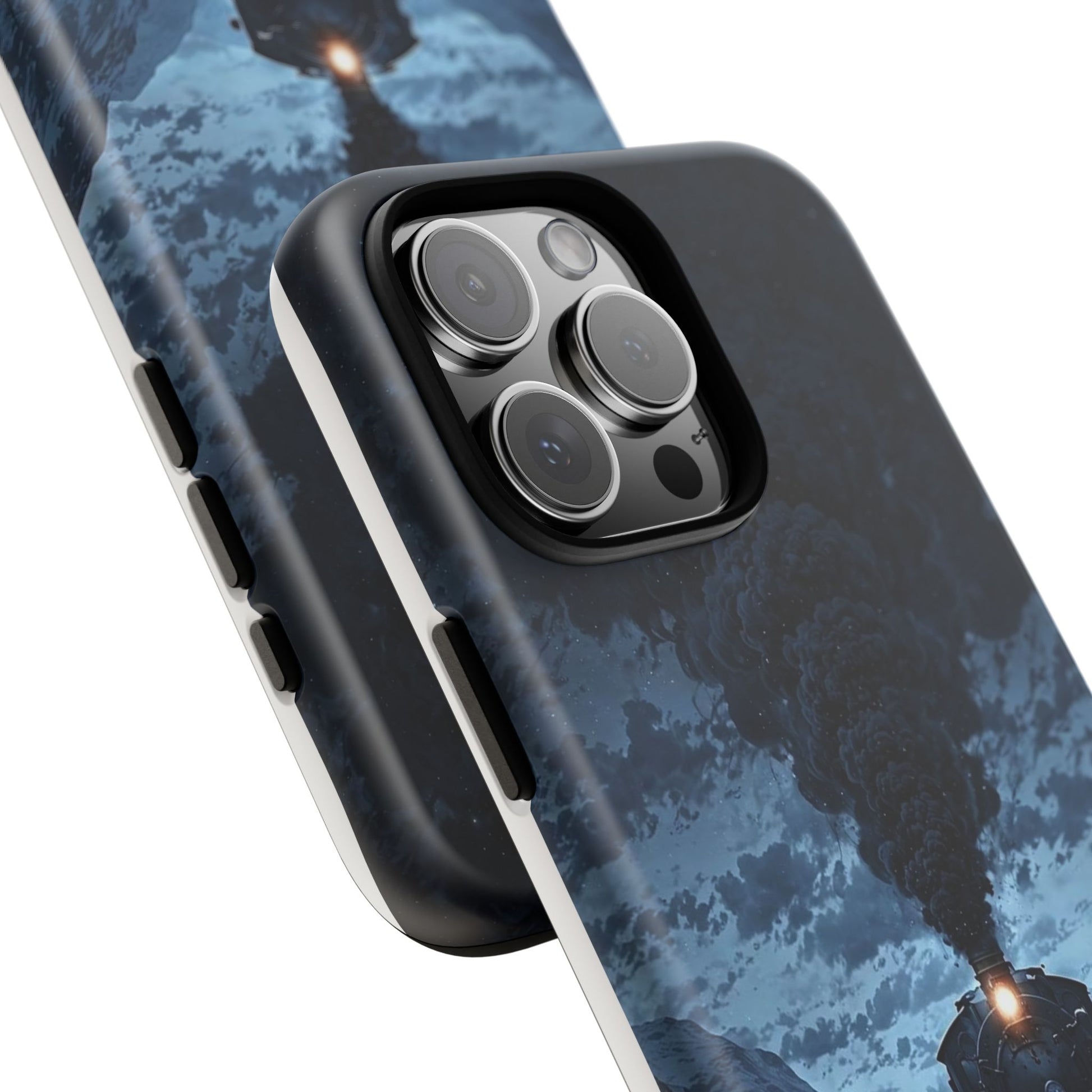 Steam Engine Train Themed Tough Cases for iPhones, Samsung, and Pixel