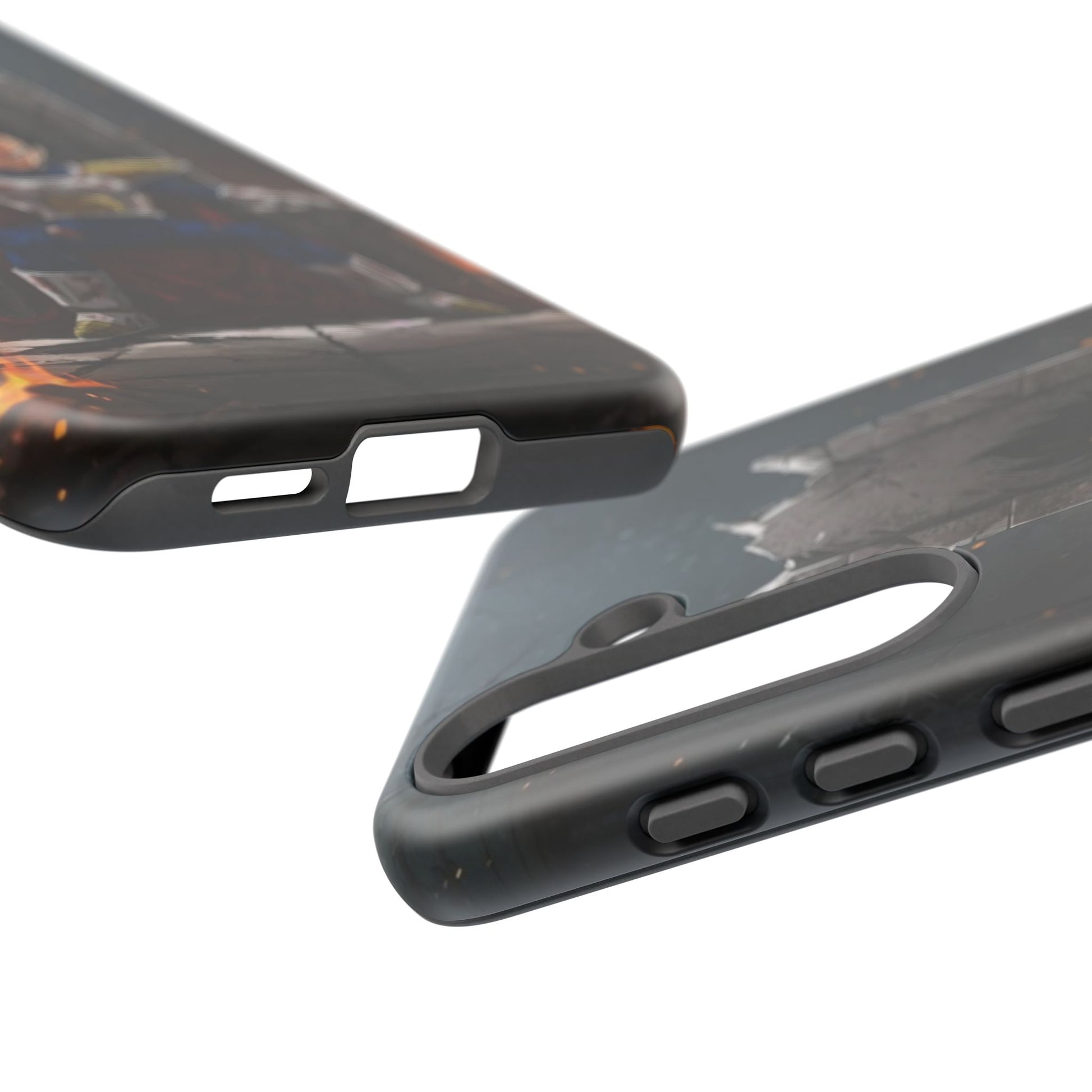 Vegeta on Throne DBZ Theme Tough Cases for iPhones, Samsung, and Pixel