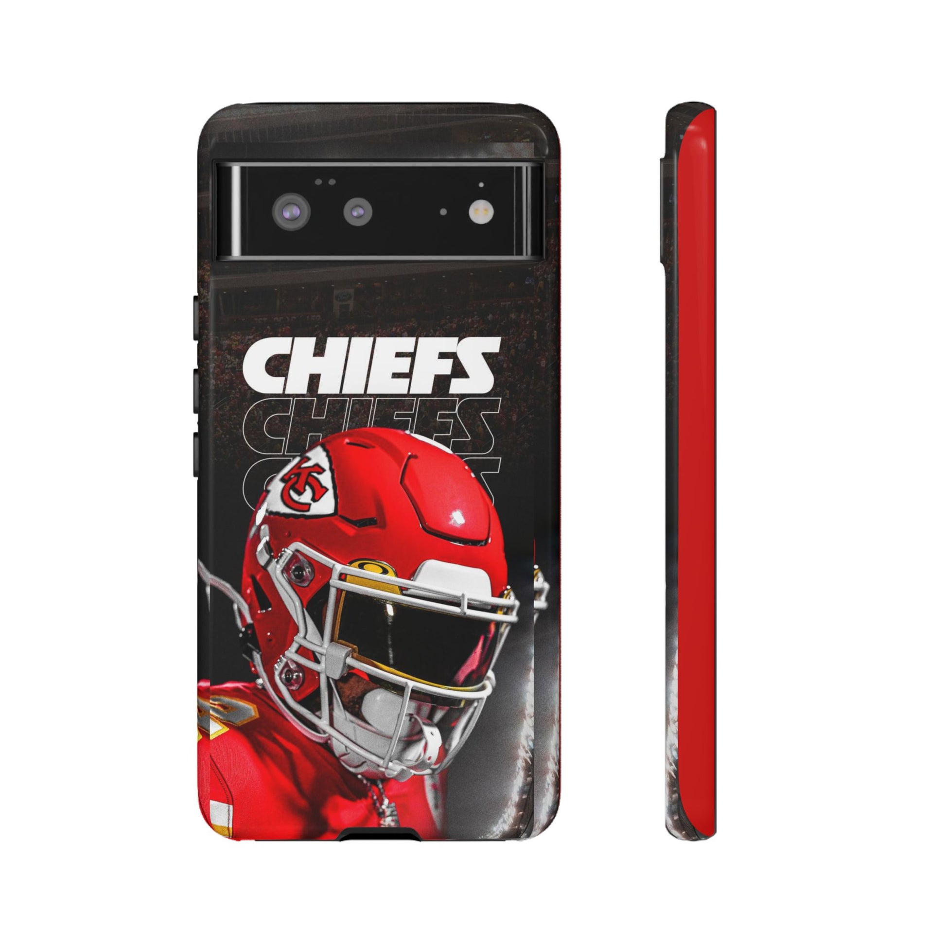 Kansas City Chiefs Football Helmet Logo Tough Cases for iPhones, Samsung, and Pixel