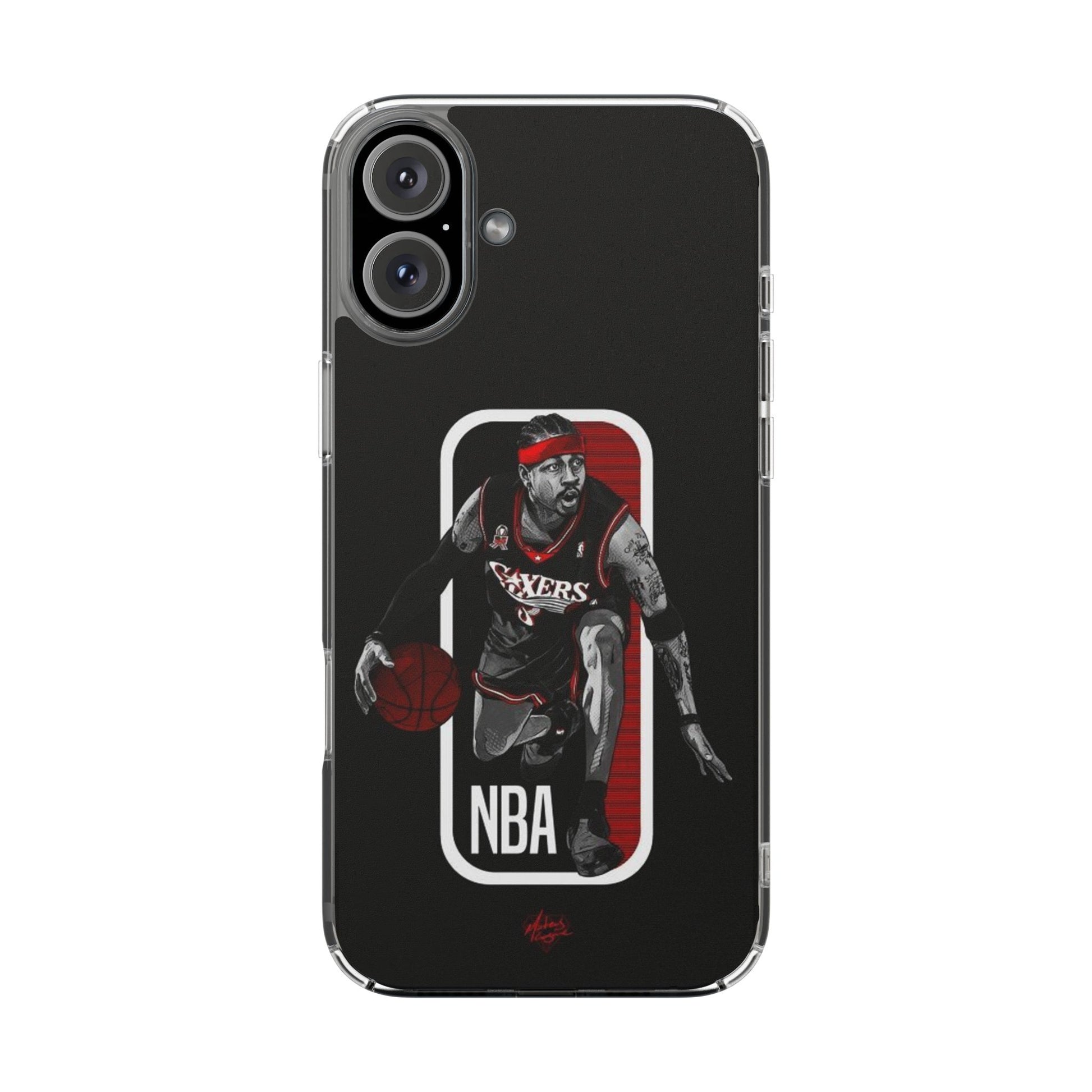 Iverson Ballin' themed Basketball Inspired design Clear Phone Cases