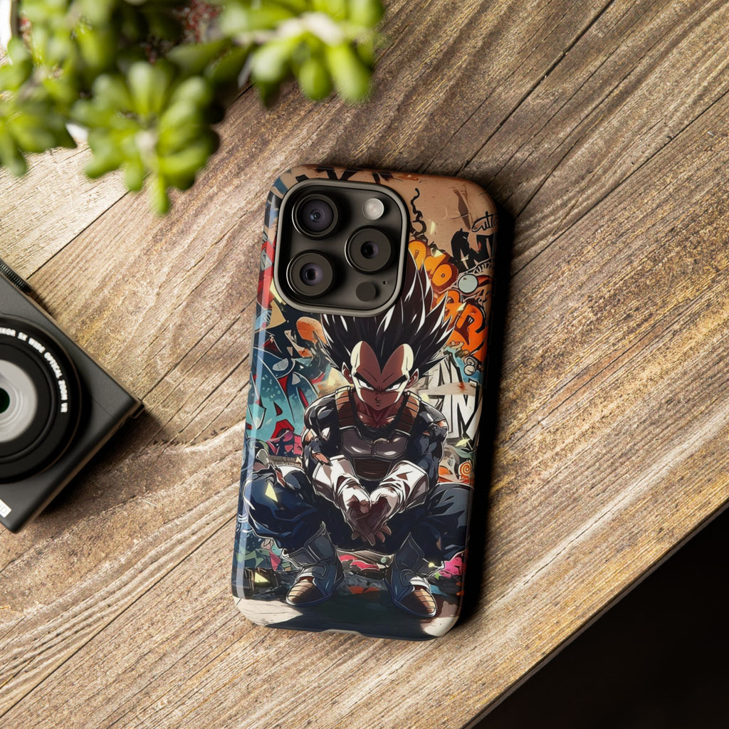 Anime Vegeta Dragon ball Z Tough Cases for iPhones, Samsung, and Pixel