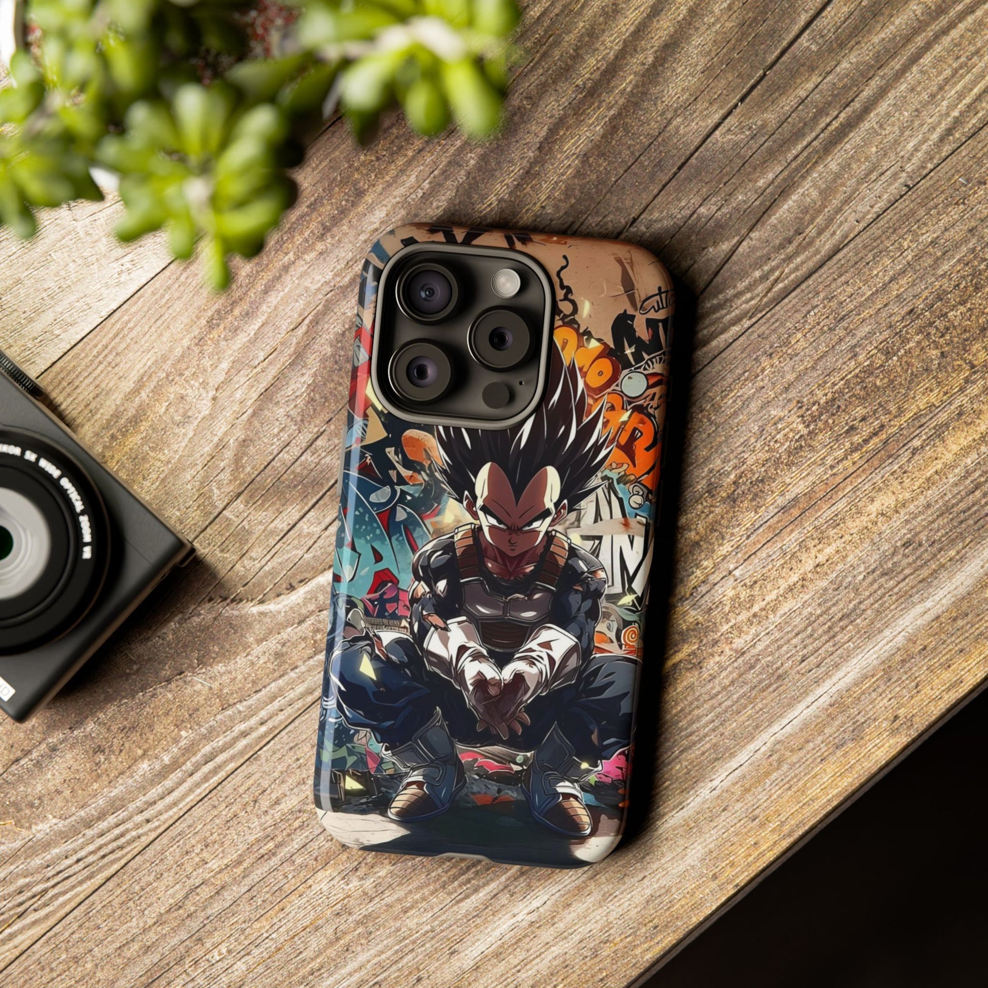 Anime Vegeta Dragon ball Z Tough Cases for iPhones, Samsung, and Pixel