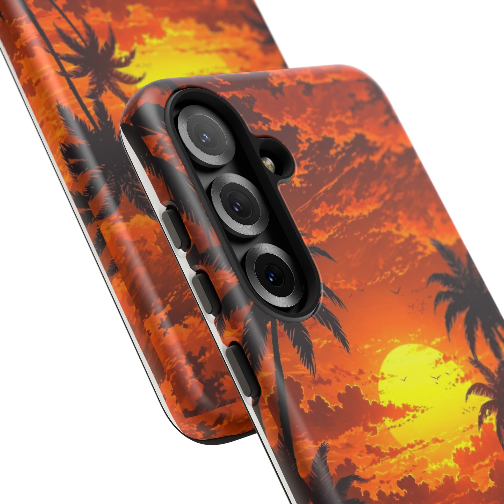 Beautiful Beach Sunset Tough Cases for iPhones, Samsung, and Pixel