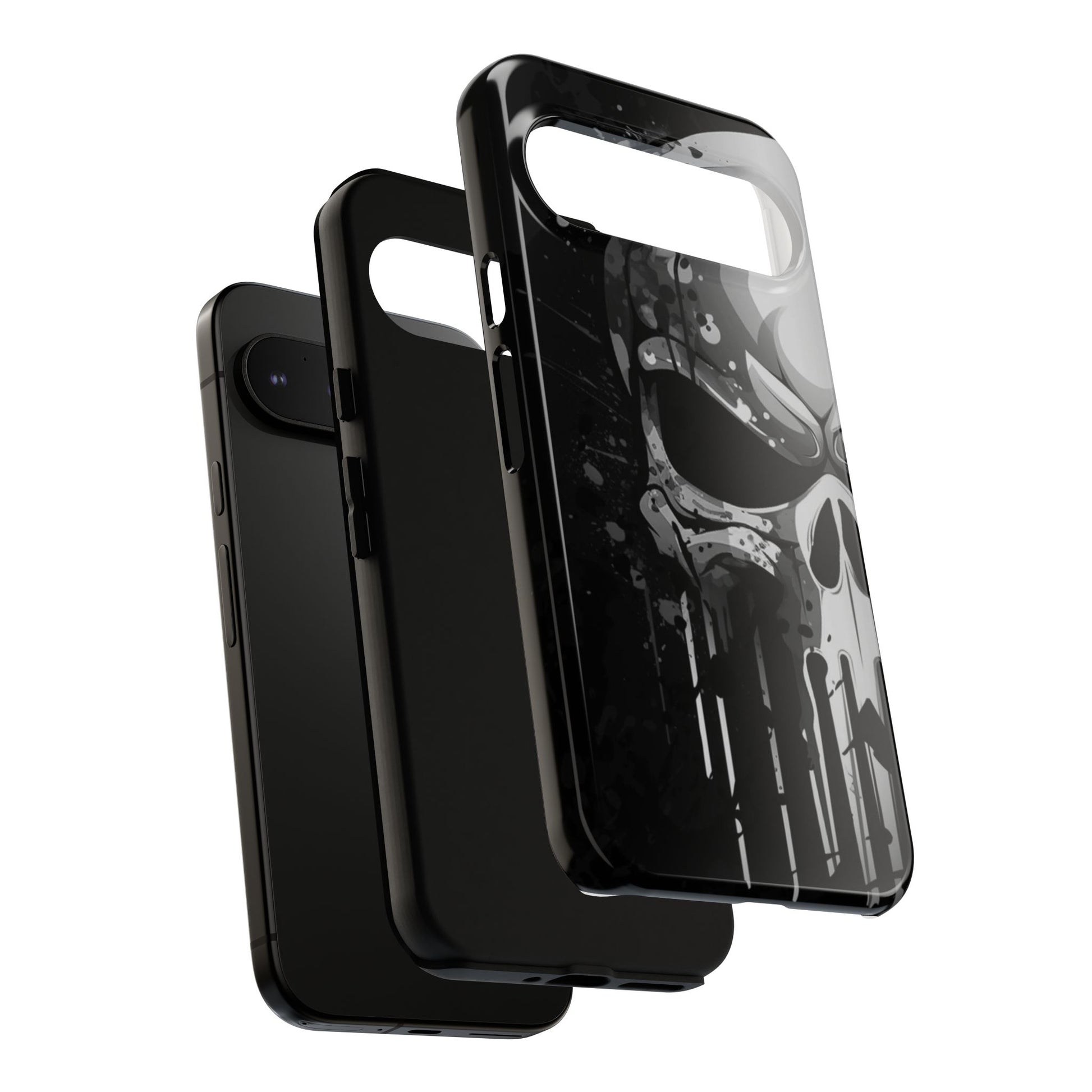 Punisher Skull Tough Cases for iPhones, Samsung, and Pixel