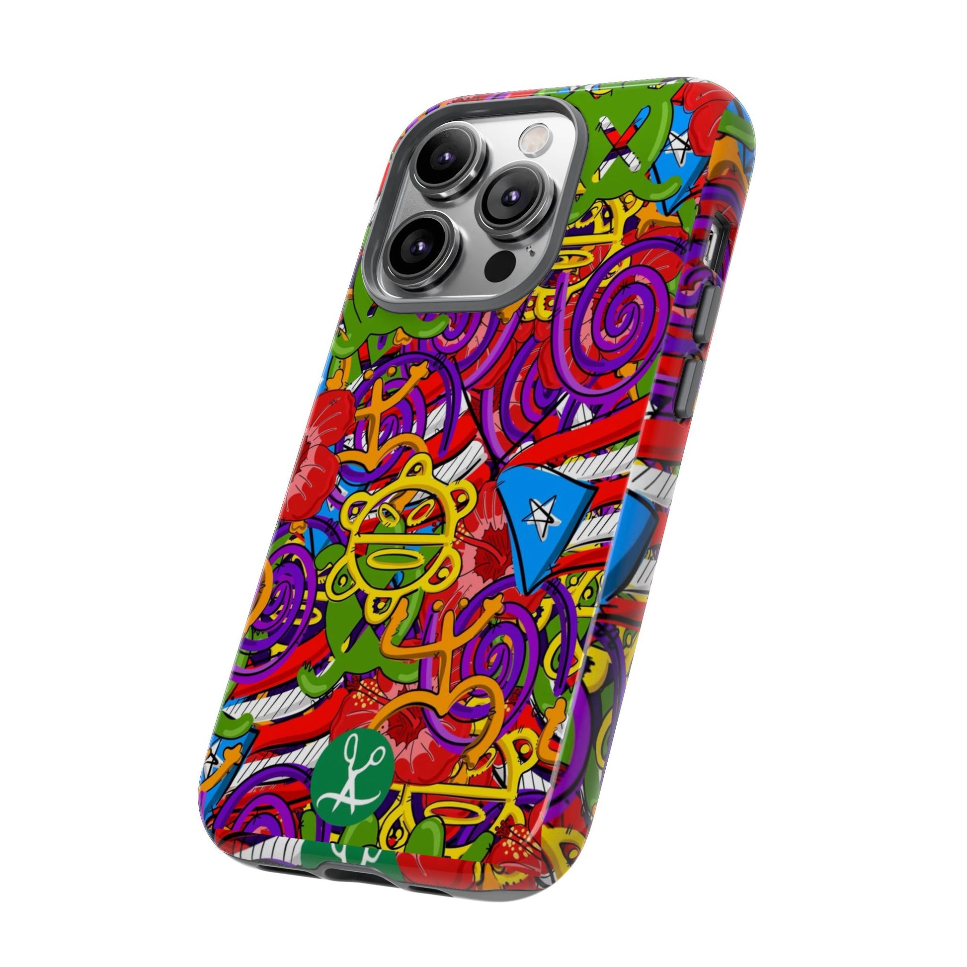 Puerto Rico Taino Tribal Art Tough Cases for iPhones, Samsung, and Pixel