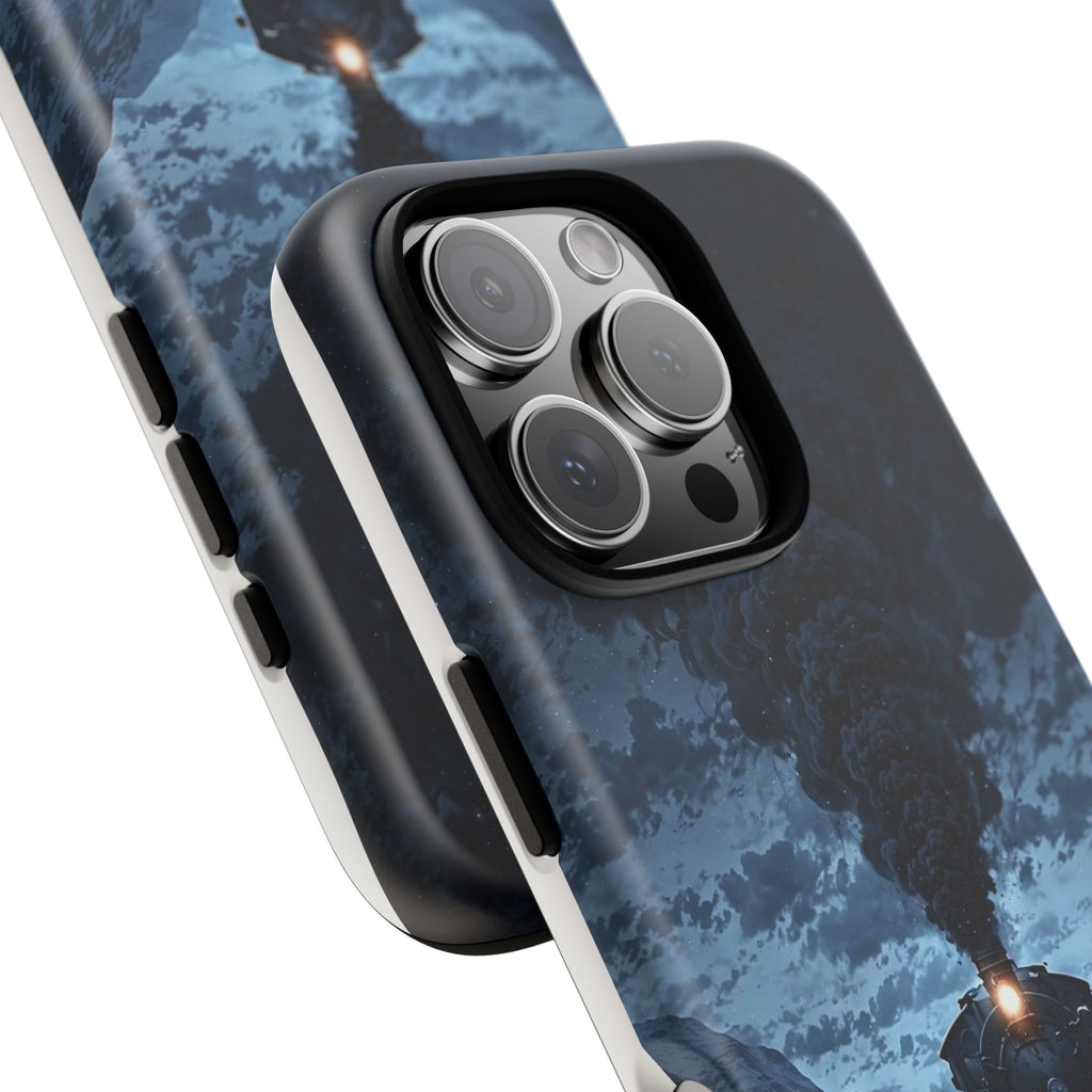 Steam Engine Train Themed Tough Cases for iPhones, Samsung, and Pixel