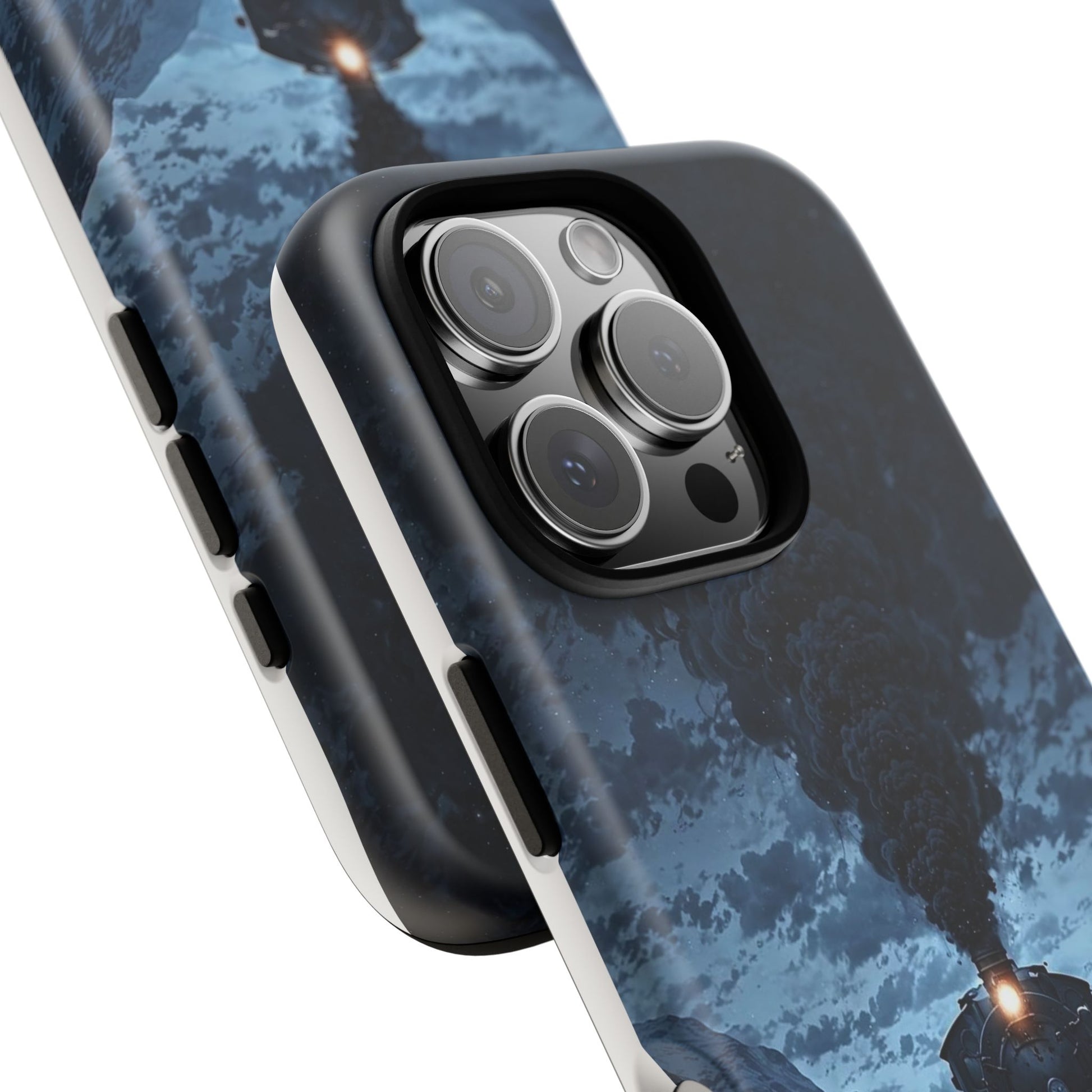 Steam Engine Train Themed Tough Cases for iPhones, Samsung, and Pixel