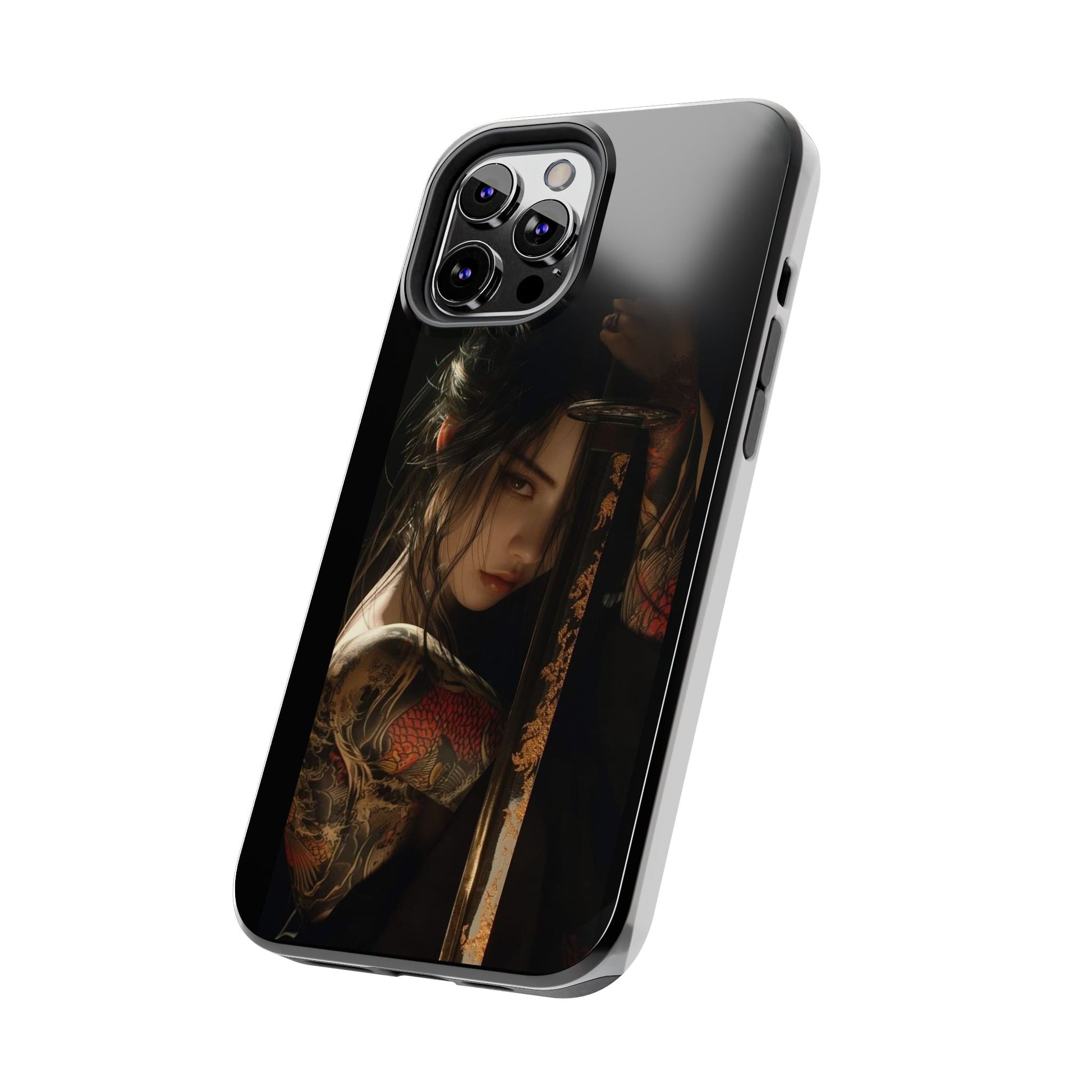 Samurai Female Warrior Design Phone Cases for iPhone & Samsung Galaxy Phones