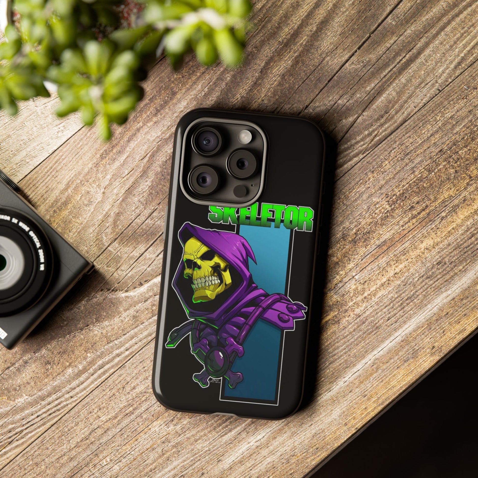 Skeletor Tough Cases for iPhones, Samsung, and Pixel