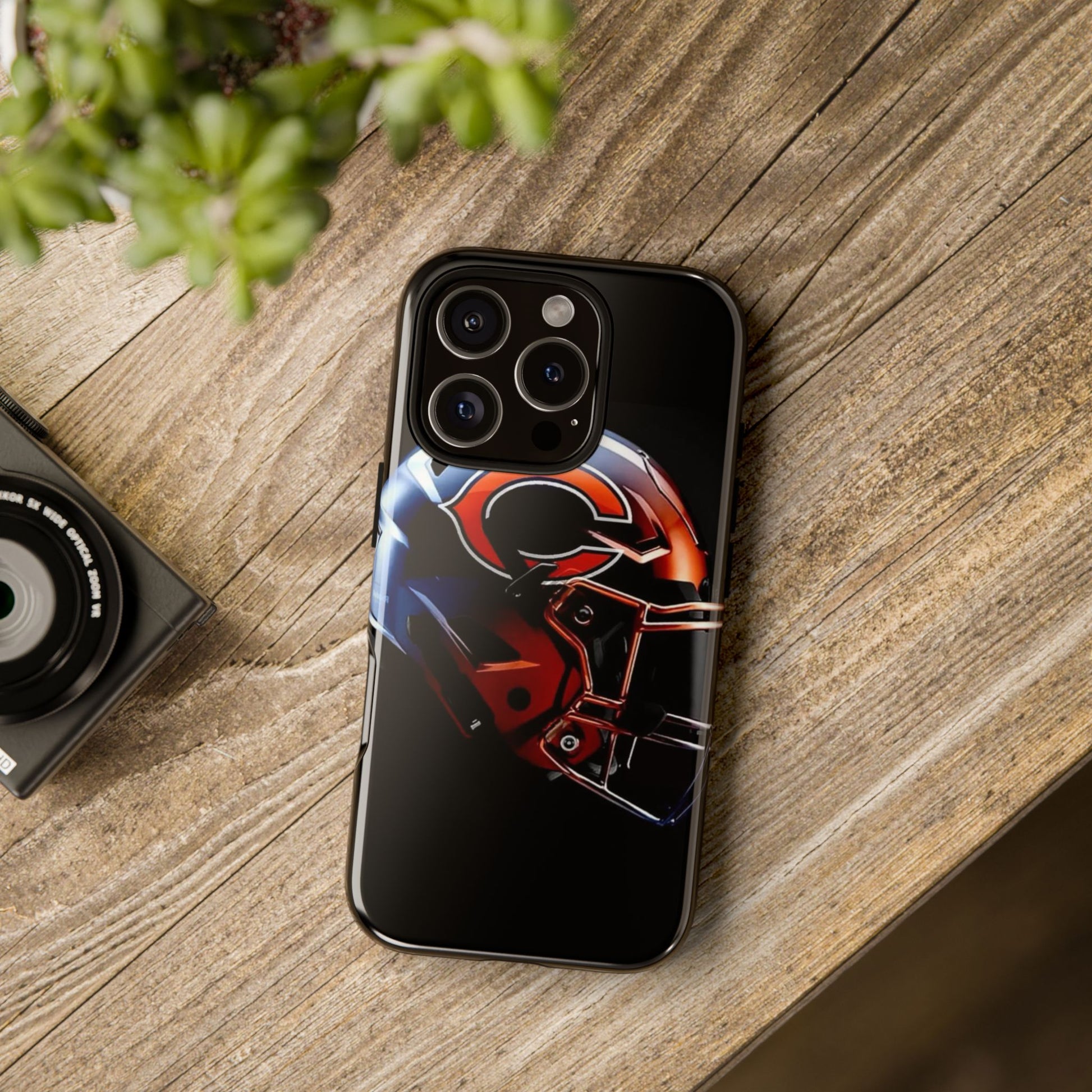 Football Helmet Chicago Bears Phone Case, Tough Cases for iPhones, Samsung, and Pixel