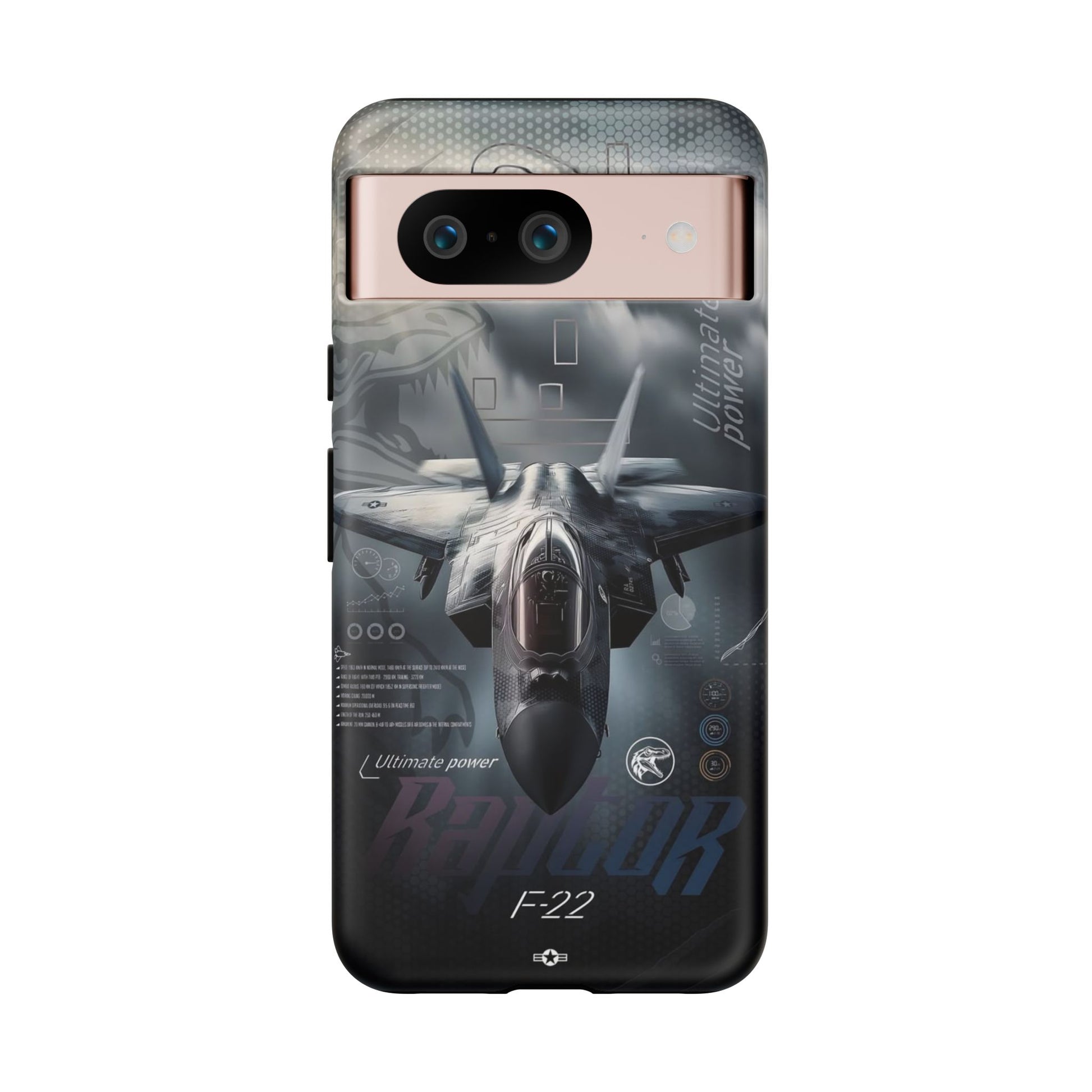 F-22 Raptor Fighter Jet Tough Cases for iPhones, Samsung, and Pixel