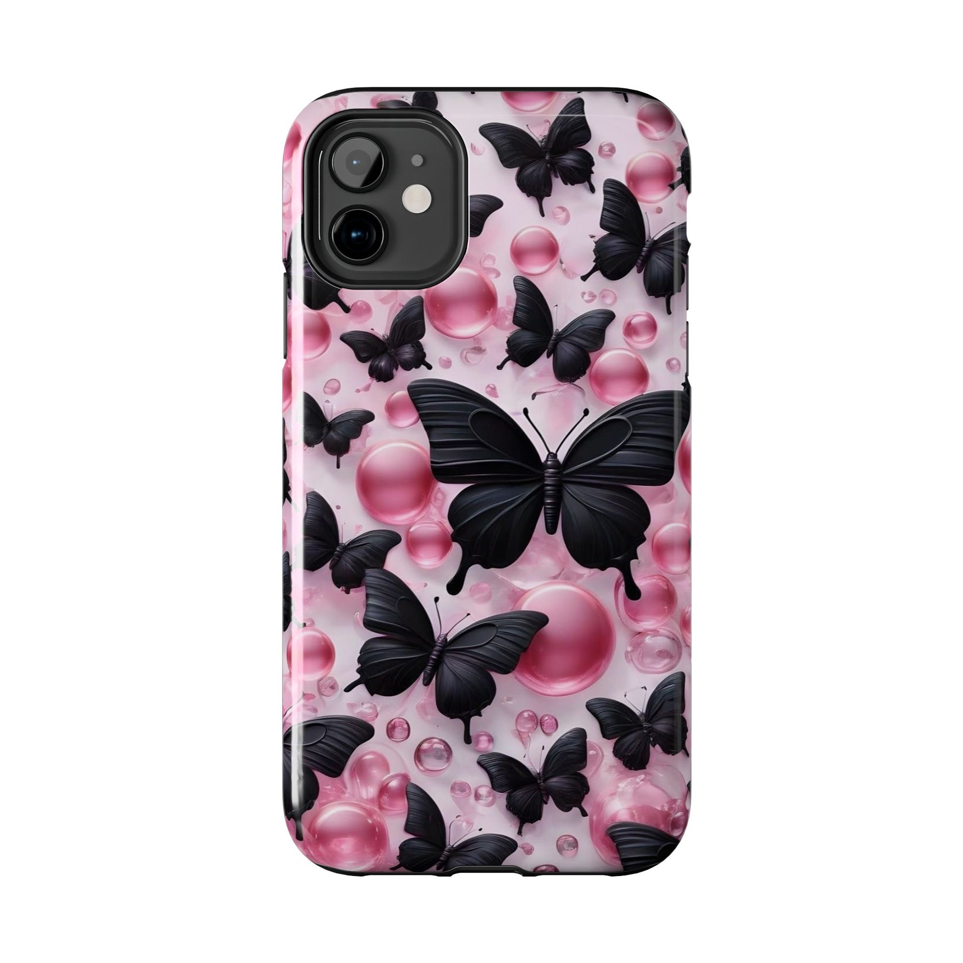 Pearls and Butterflies Theme Phone Cases for iPhones & Samsung Phones