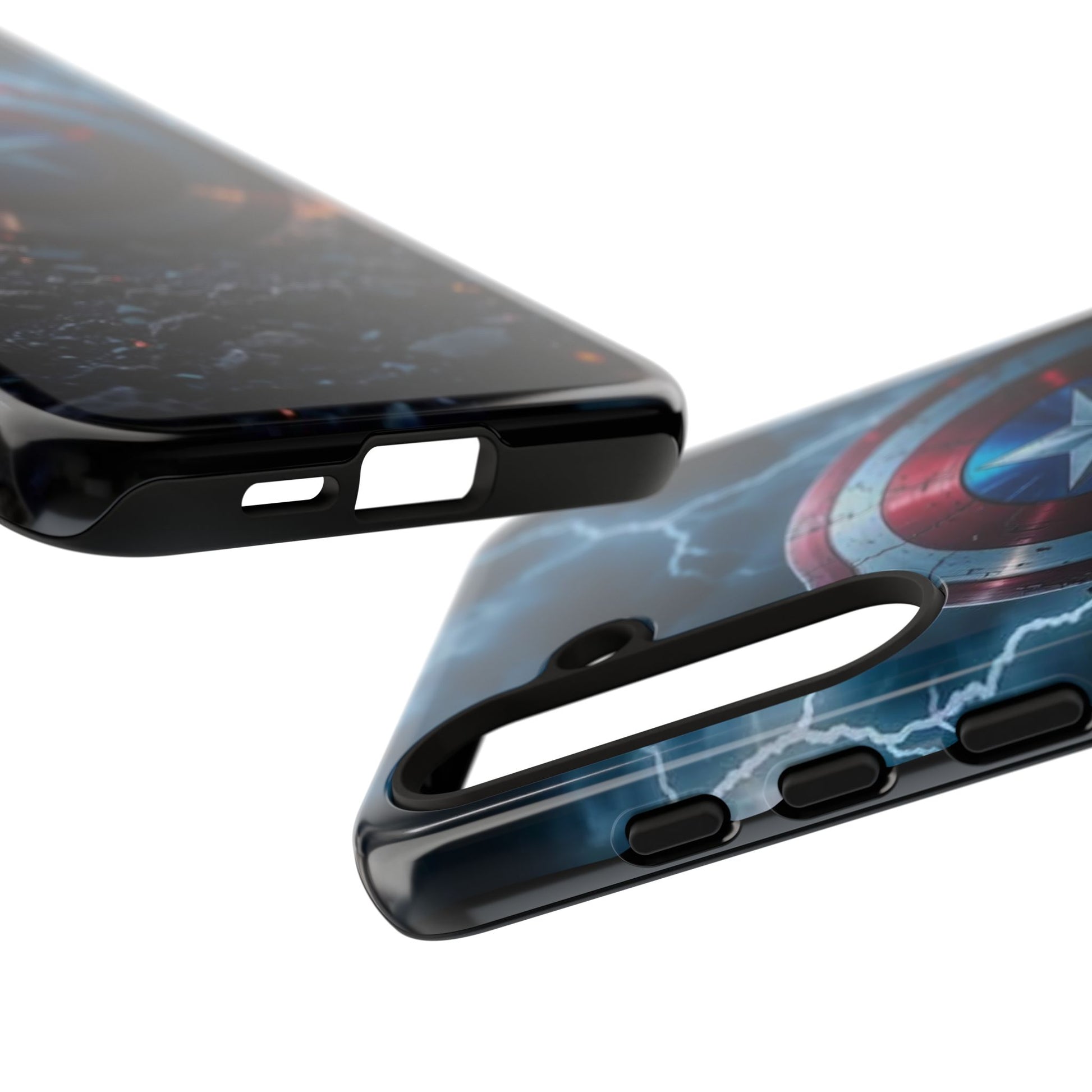 Captain America Shield Tough Cases for iPhones, Samsung, and Pixel