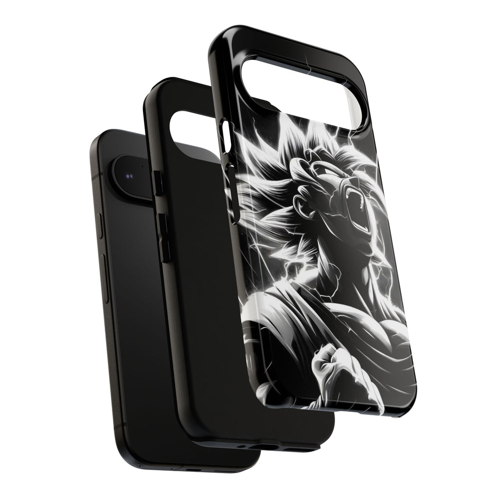 Anime Saiyan Rage Dragon ball Z Tough Cases for iPhones, Samsung, and Pixel