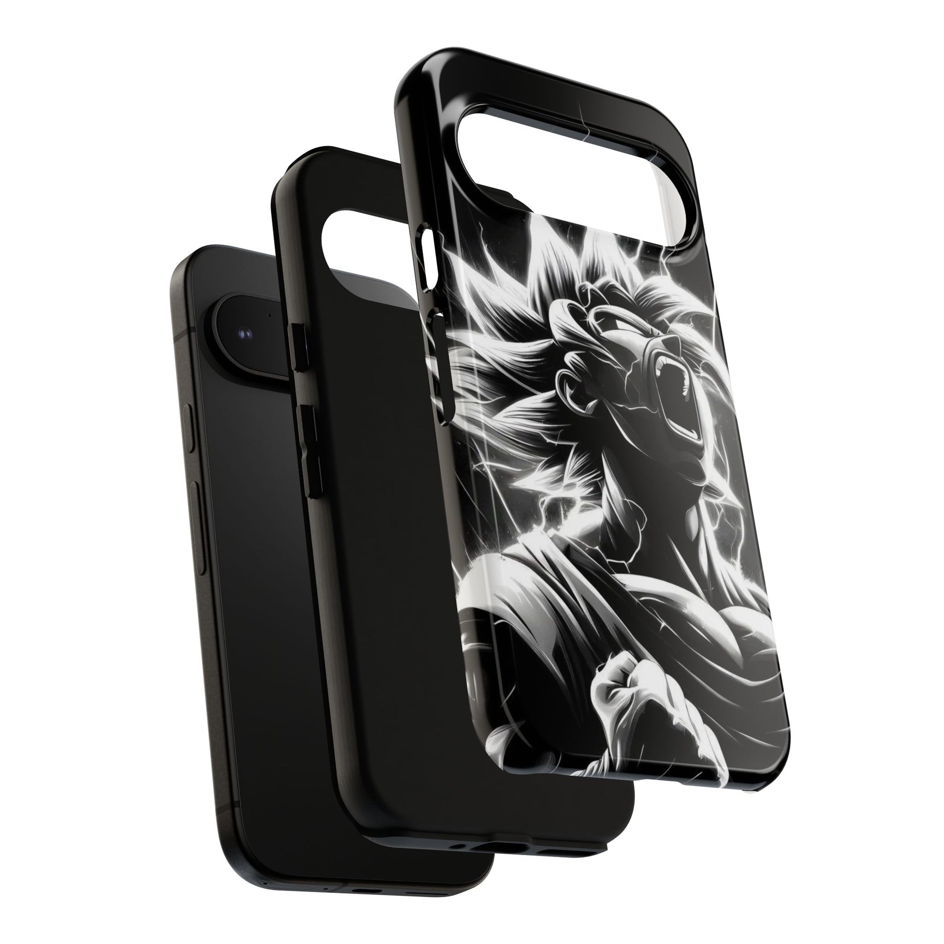 Anime Saiyan Rage Dragon ball Z Tough Cases for iPhones, Samsung, and Pixel