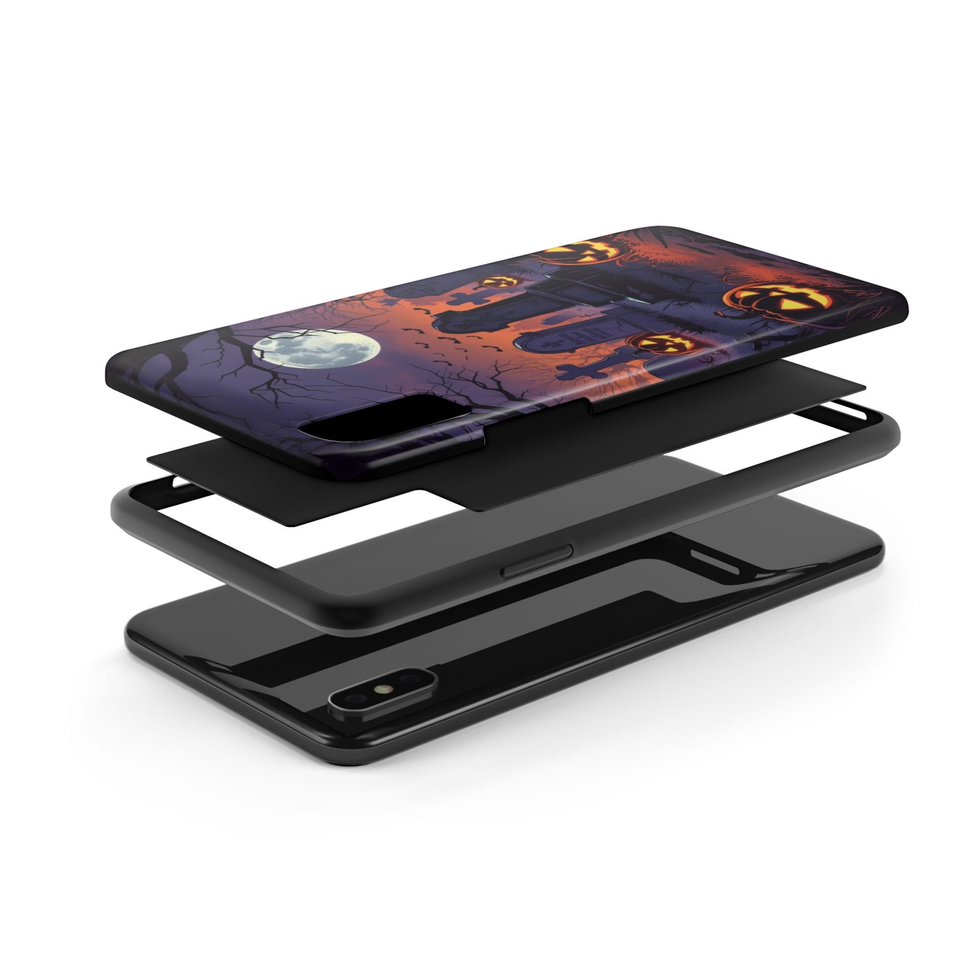 Graveyard Halloween Theme Phone Cases for iPhones & Samsung Phones