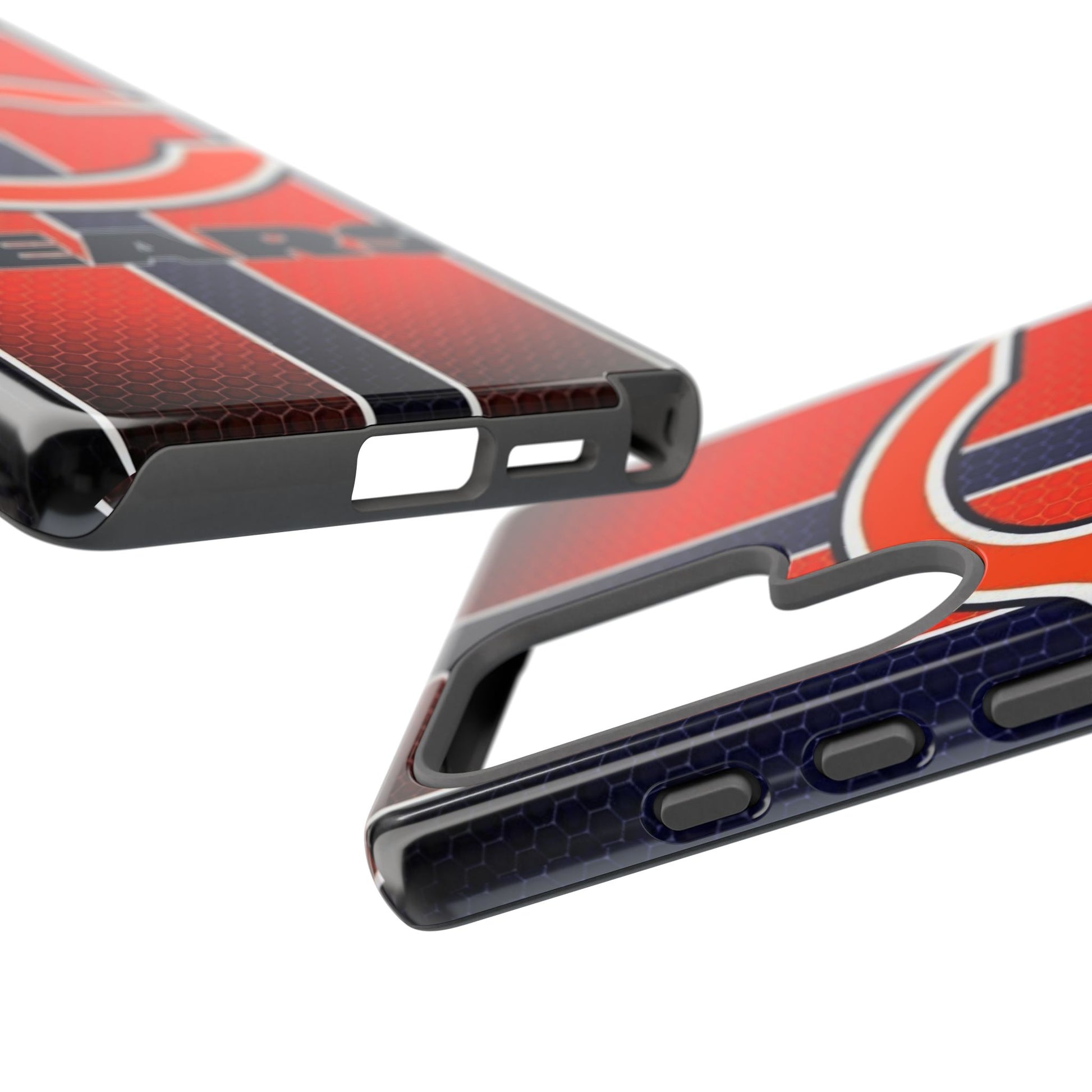 Chicago Bears Stripes Football Phone Case, Tough Cases for iPhones, Samsung, and Pixel