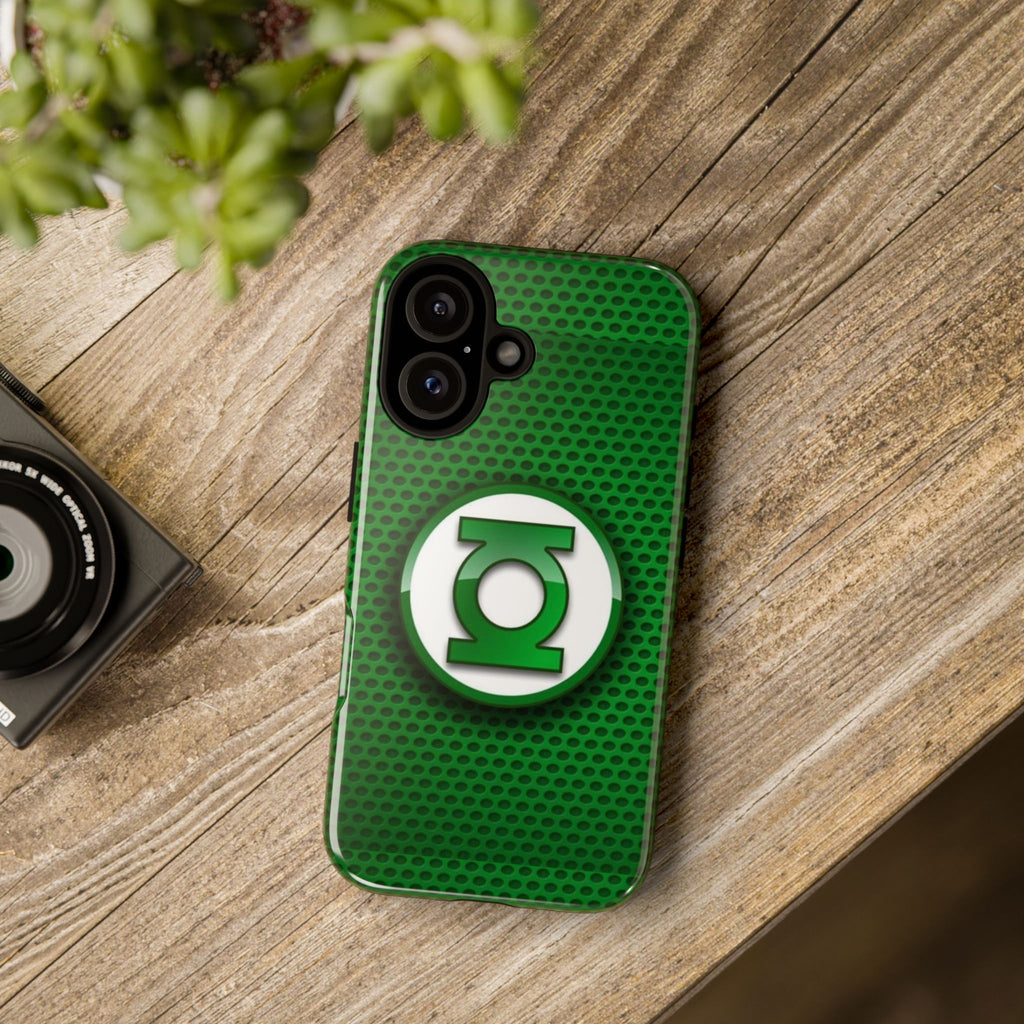Green Lantern Logo Phone Case, Tough Cases, DC Case for iPhones, Samsung, and Pixel