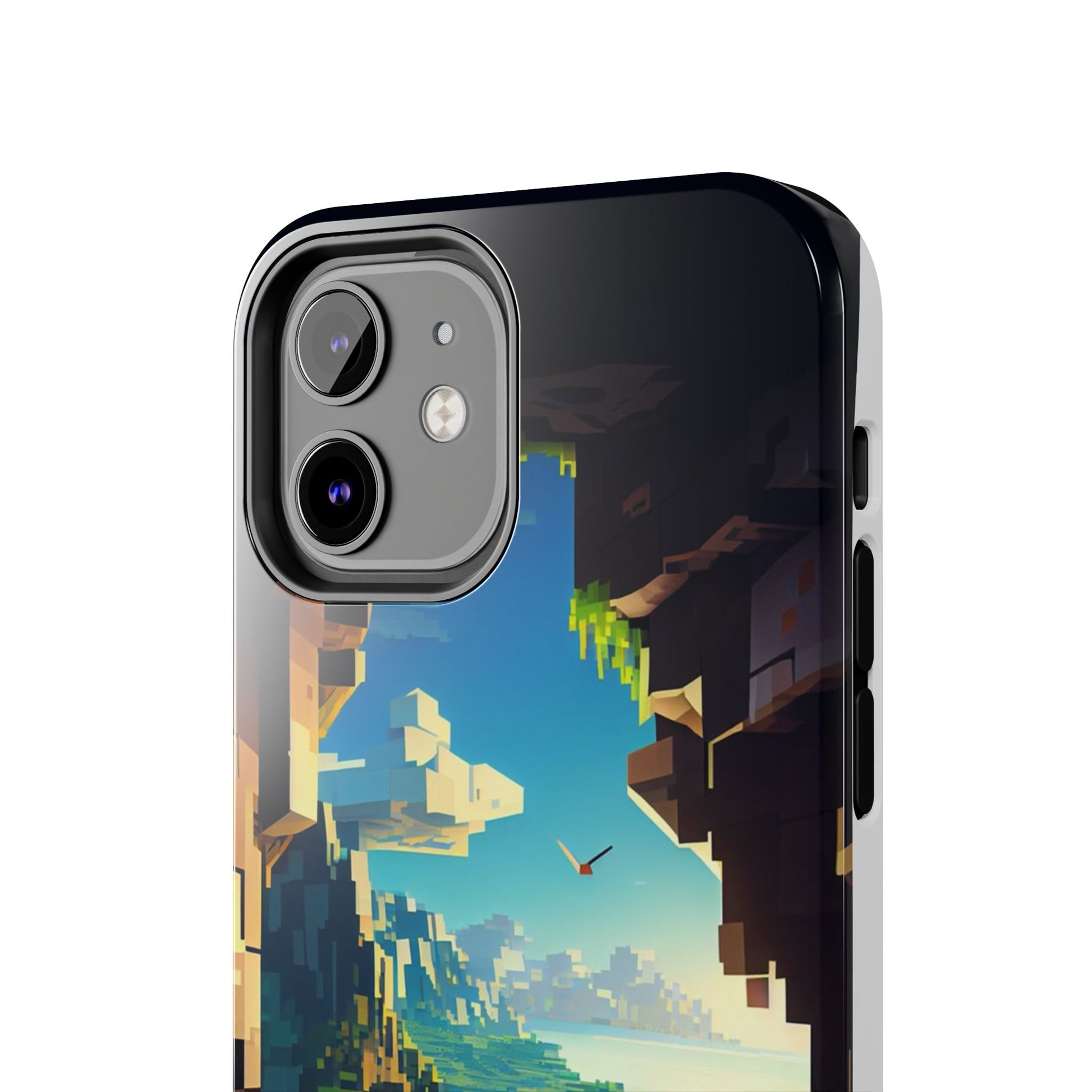 World of Minecraft Tough Phone Cases for Iphones & Samsung Phones Durable