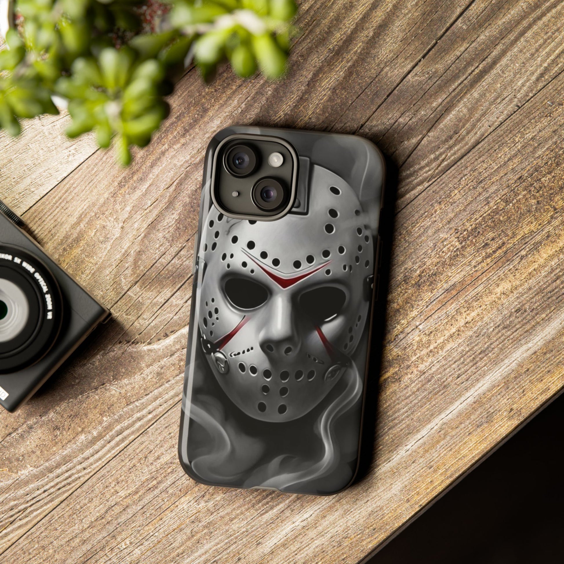 Friday the 13th Jason's Mask Tough Cases for iPhones, Samsung, and Pixel