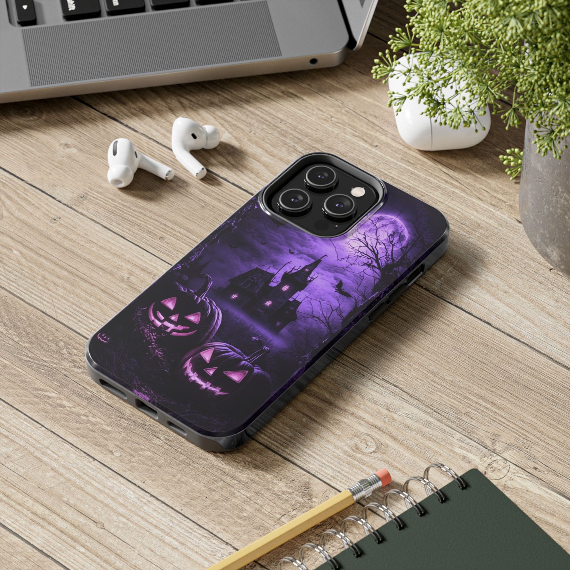 Haunted House Halloween Theme Phone Cases for iPhones & Samsung Phones