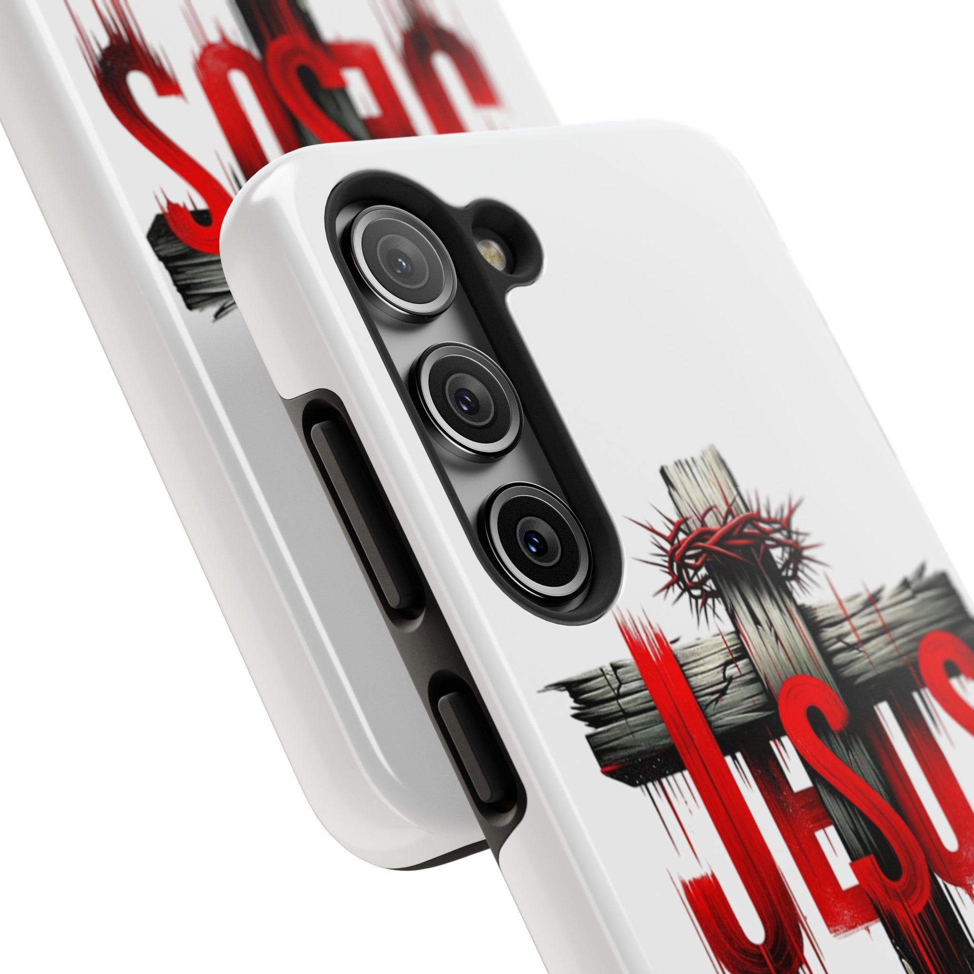 Jesus Cross and Crown Christian Theme Phone Cases for iPhones & Samsung Phones
