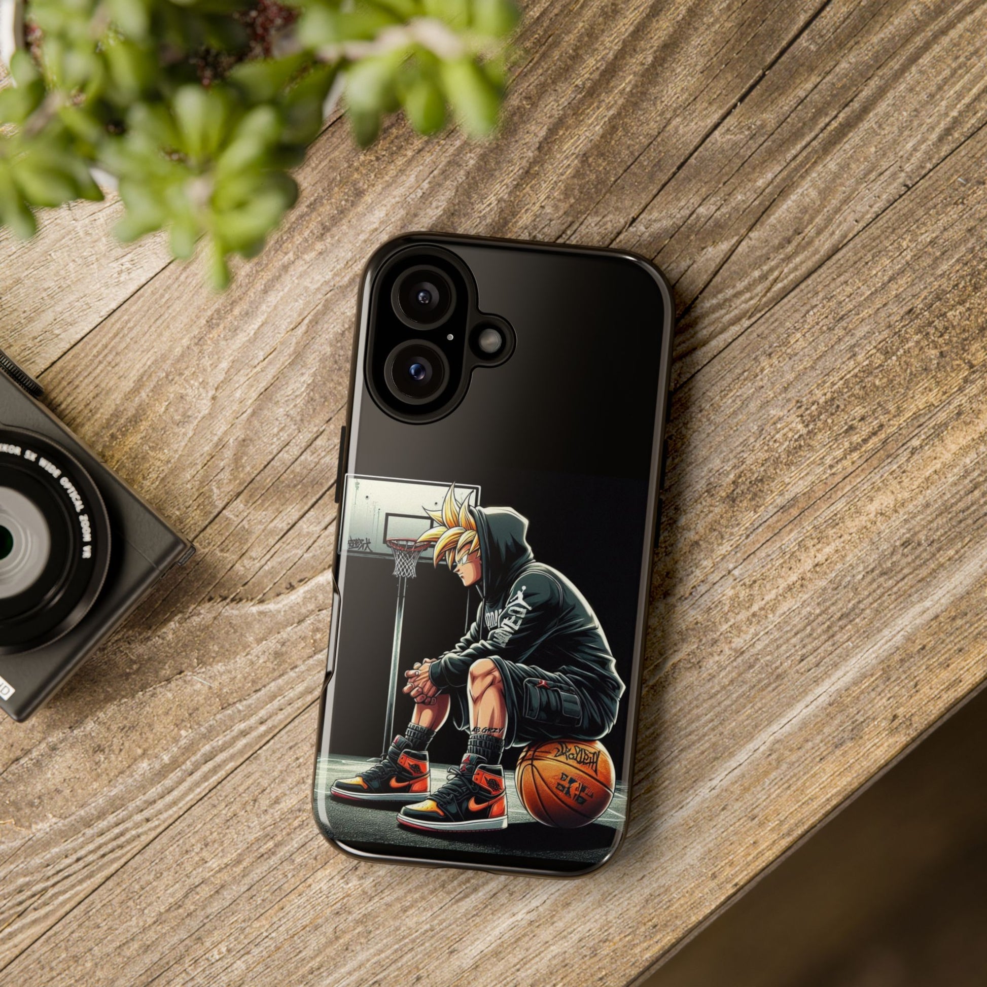 Son Goku Basketball Tough Cases for iPhones, Samsung, and Pixel