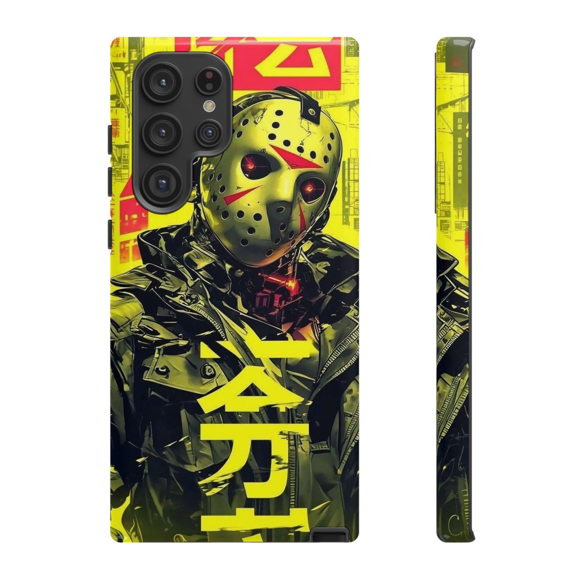 Cyberpunk X Jason Voorhees Tough Cases for iPhones, Samsung, and Pixel