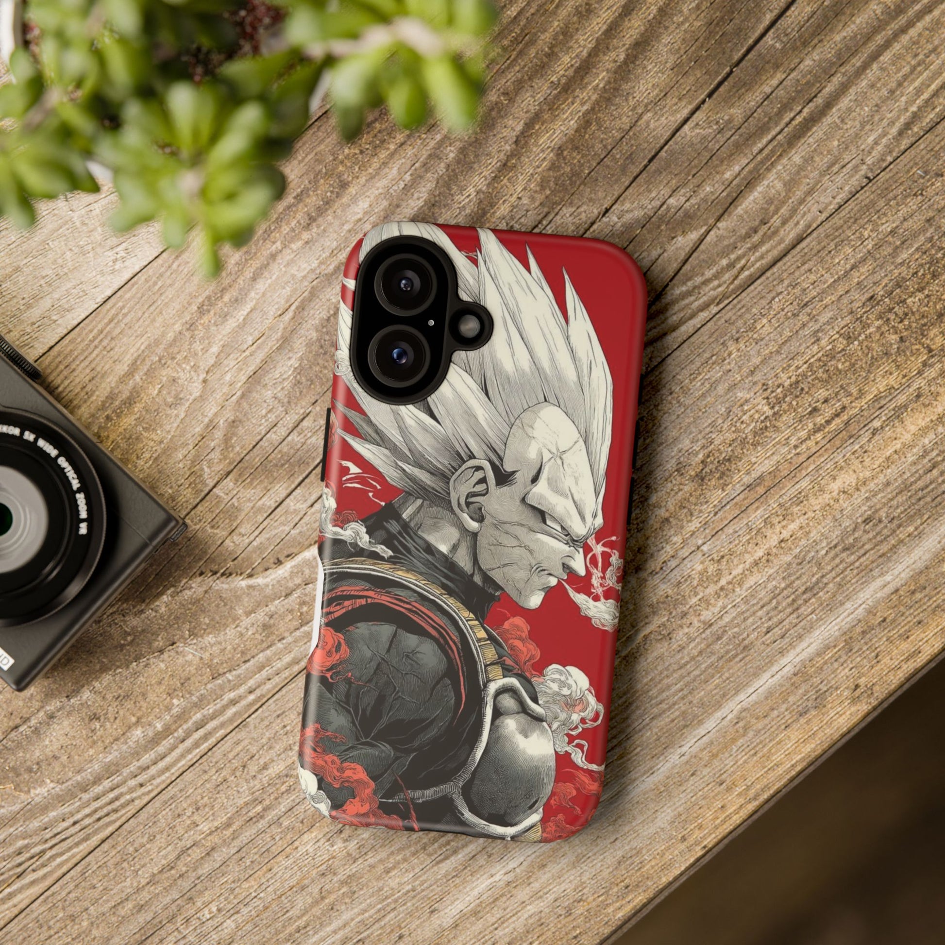 Dragon Ball Z Vegeta Anime Tough Cases for iPhones, Samsung, and Pixel