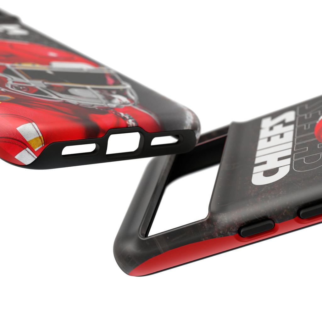 Kansas City Chiefs Football Helmet Logo Tough Cases for iPhones, Samsung, and Pixel