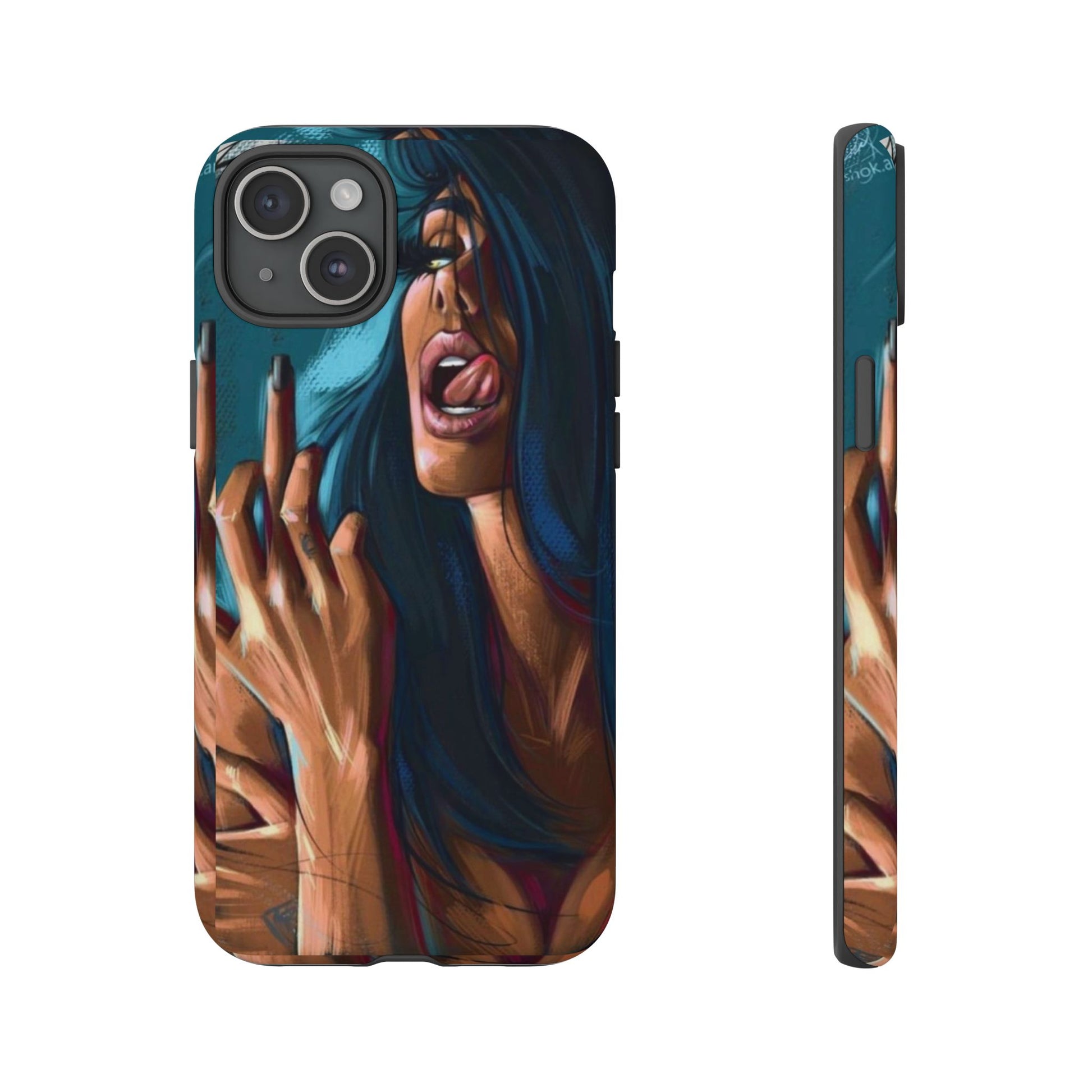 Tough Girl Theme Urban Design Cases for iPhones, Samsung, and Pixel