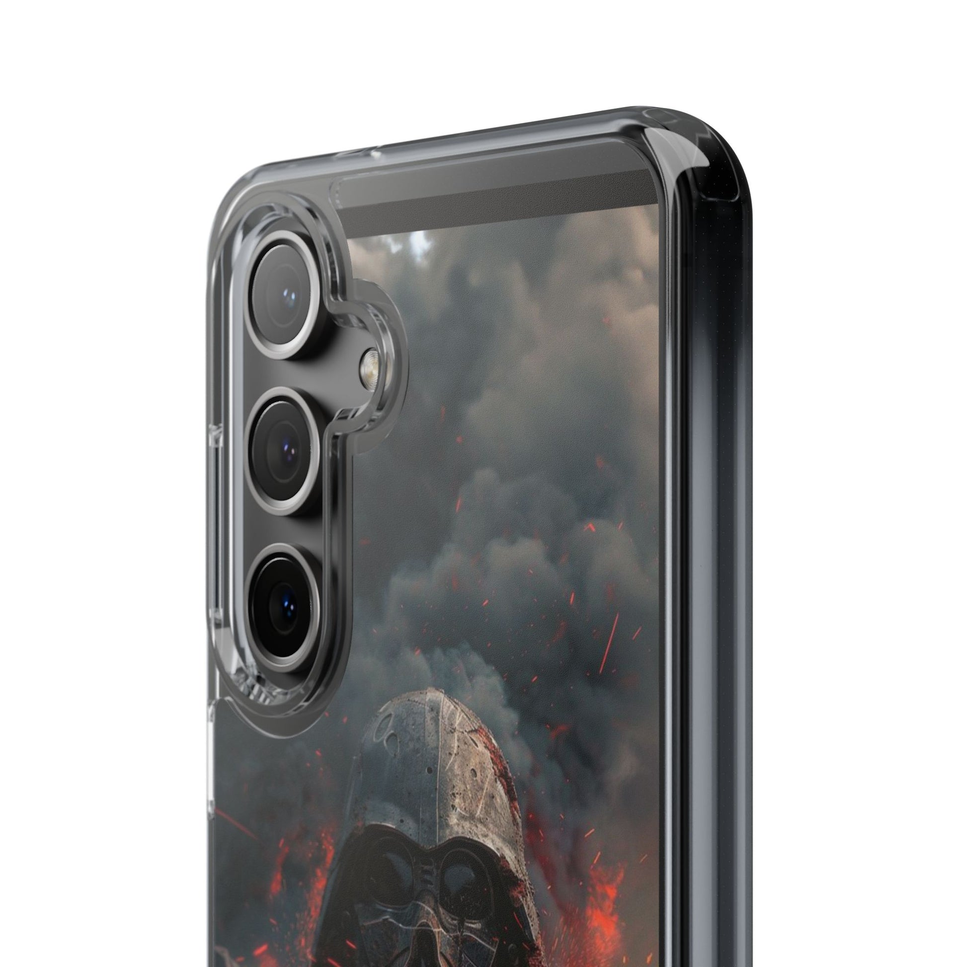 Space Battle Damaged Helmet Clear Case for Space movie fans