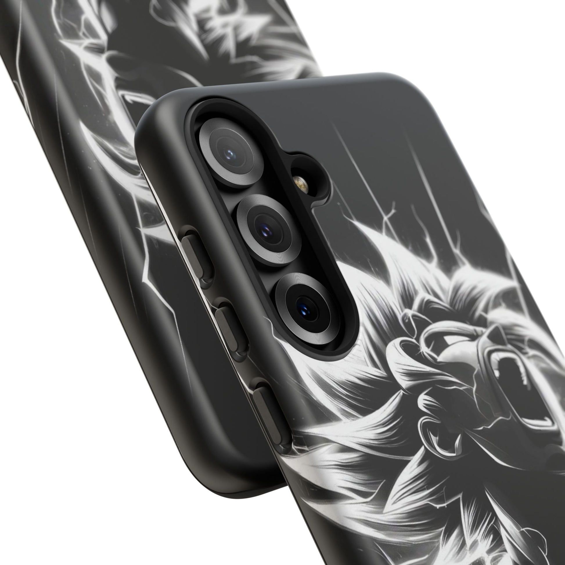 Anime Saiyan Rage Dragon ball Z Tough Cases for iPhones, Samsung, and Pixel