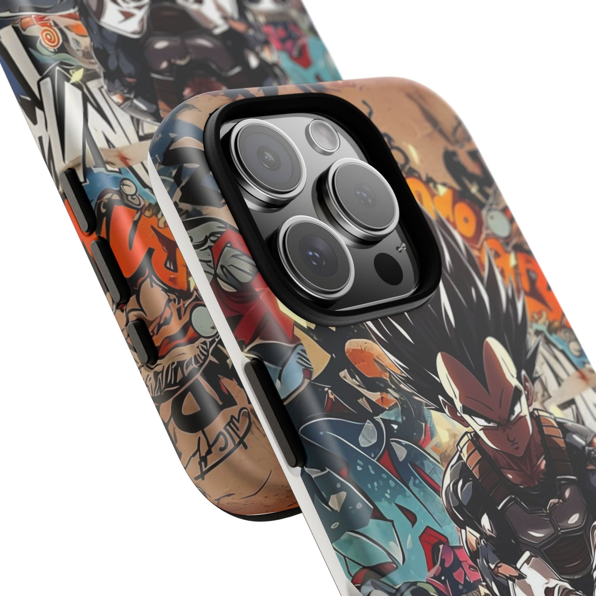 Anime Vegeta Dragon ball Z Tough Cases for iPhones, Samsung, and Pixel