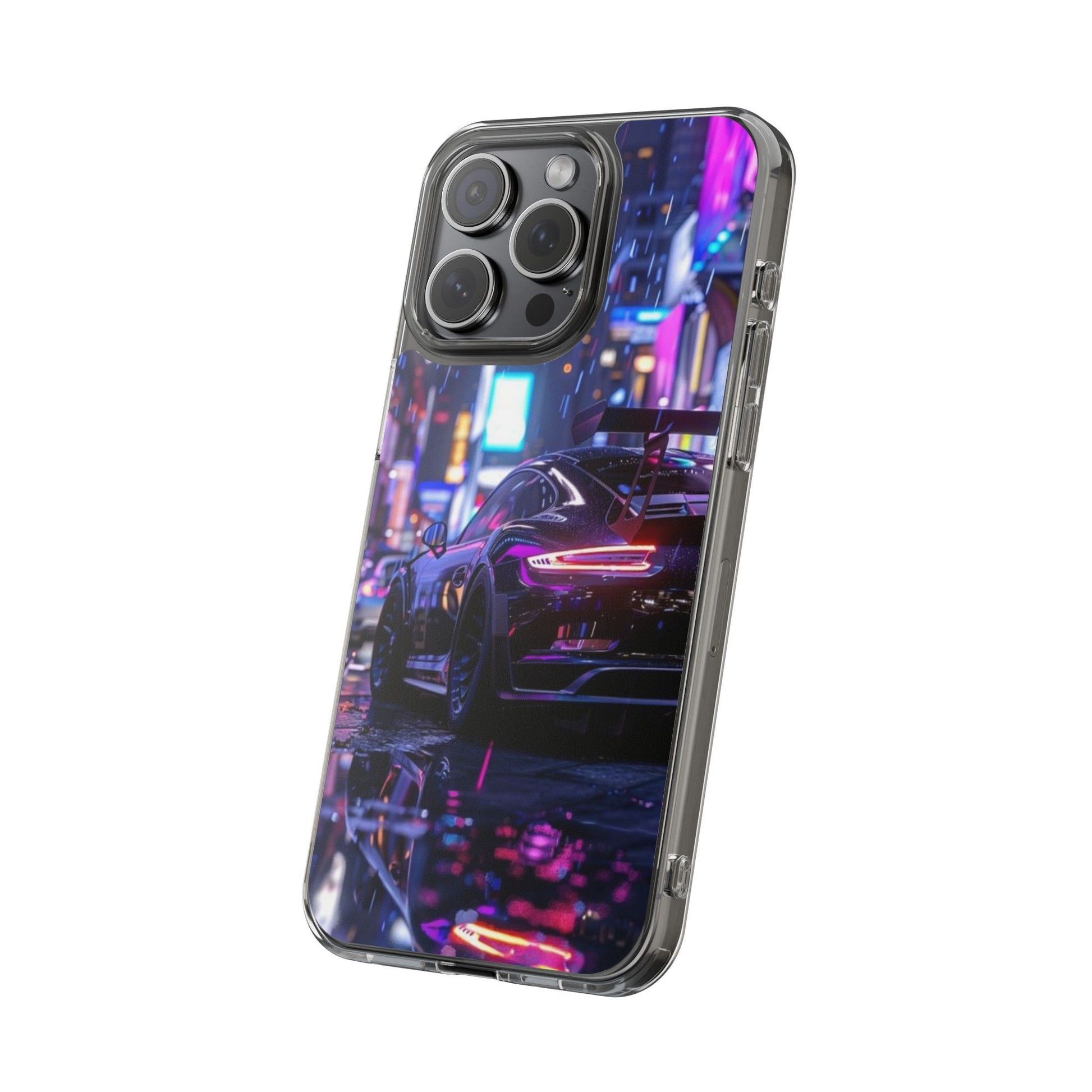 Beautiful Porsche in City Art Iphone, Samsung case