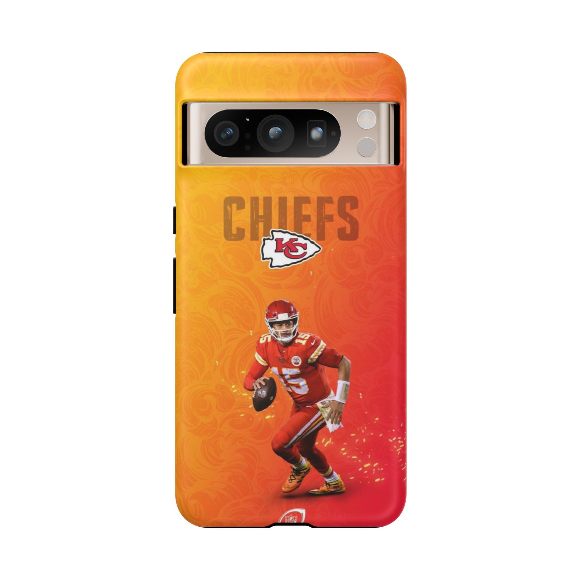 Kansas City Chiefs Patrick Mahomes Football Tough Cases for iPhones, Samsung, and Pixel