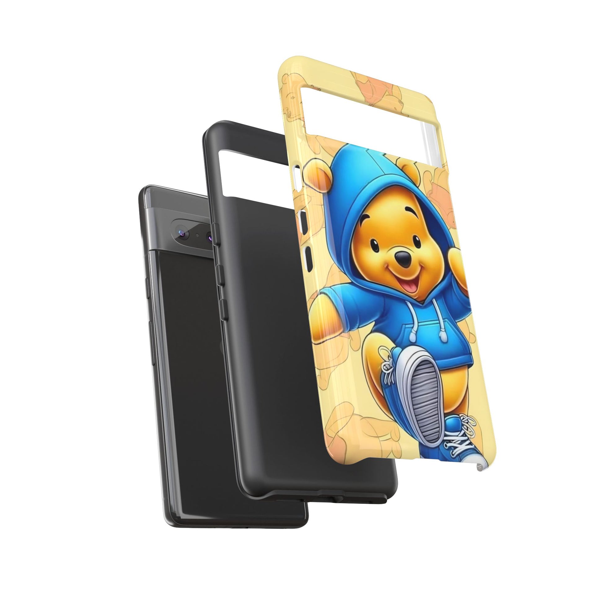 Cute Pooh Bear Phone Case, Tough Case