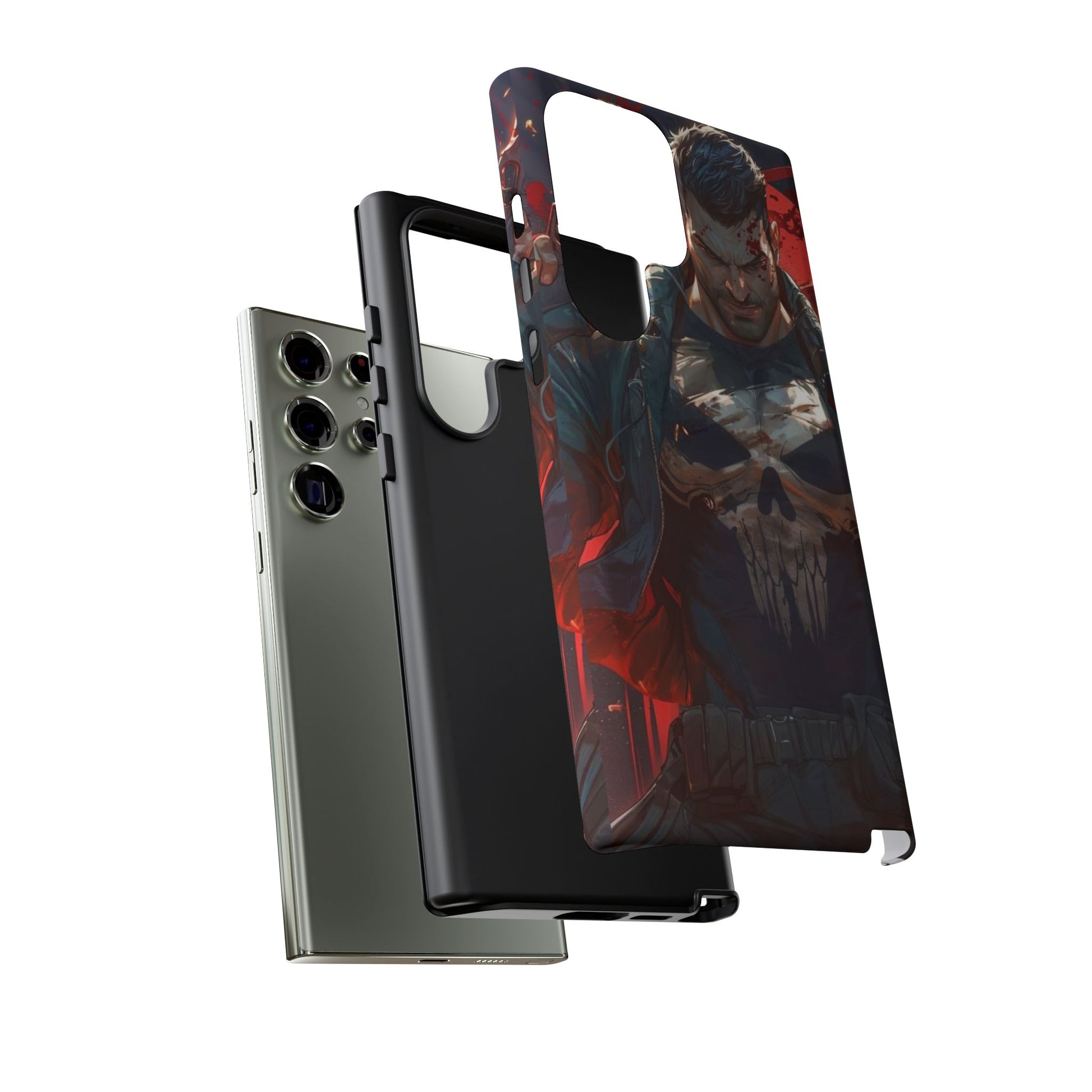 Punisher Tough Cases for iPhones, Samsung, and Pixel