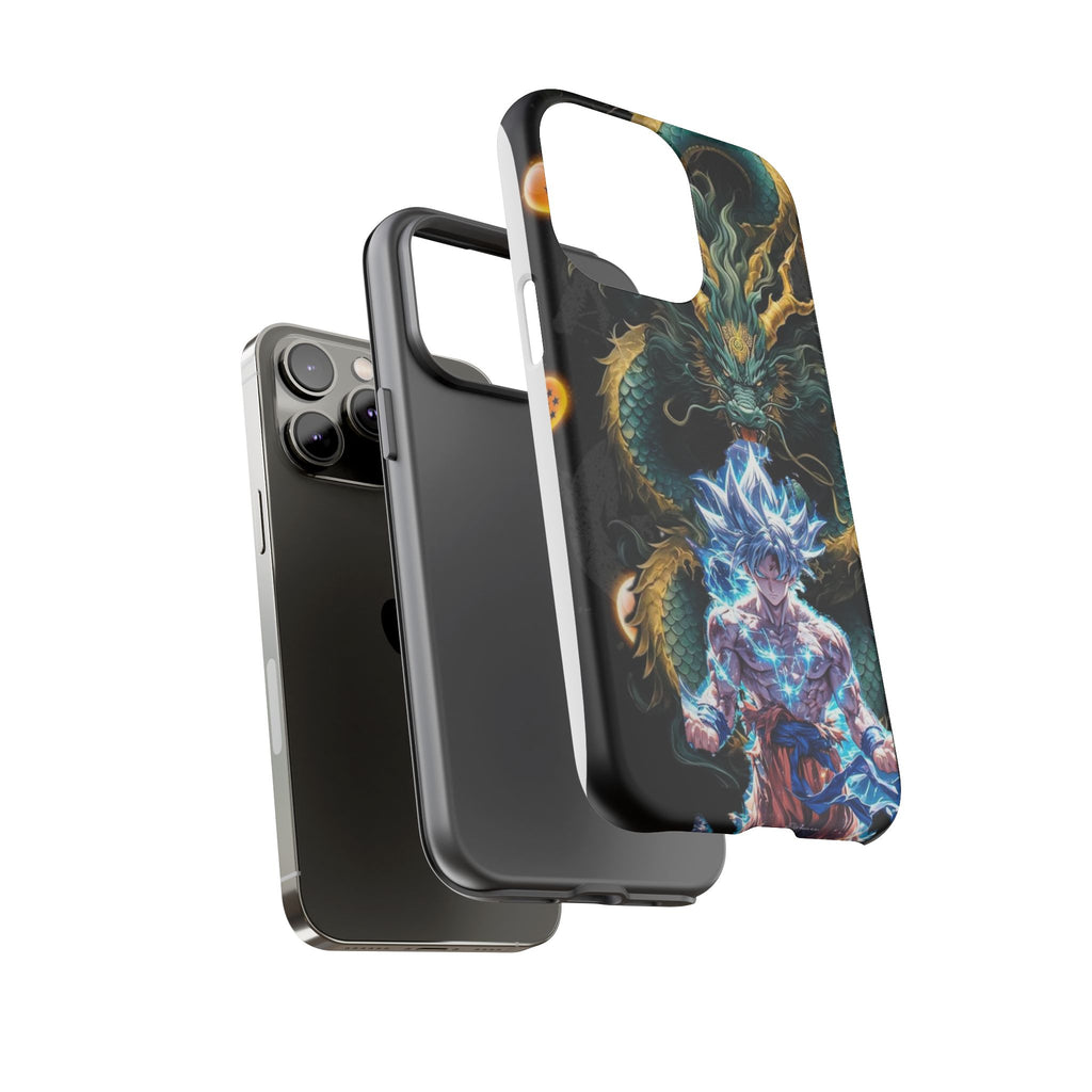 Anime Goku x Shenron Dragonball Z Tough Cases for iPhones, Samsung, and Pixel