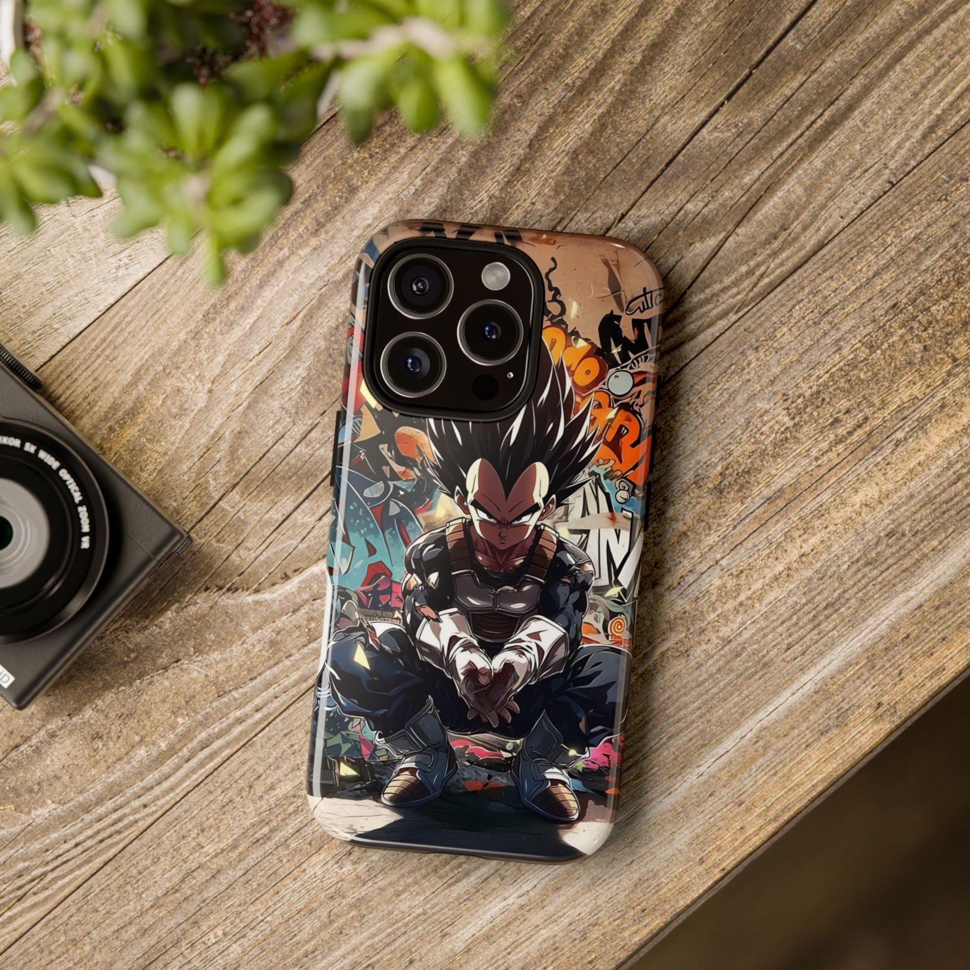 Anime Vegeta Dragon ball Z Tough Cases for iPhones, Samsung, and Pixel