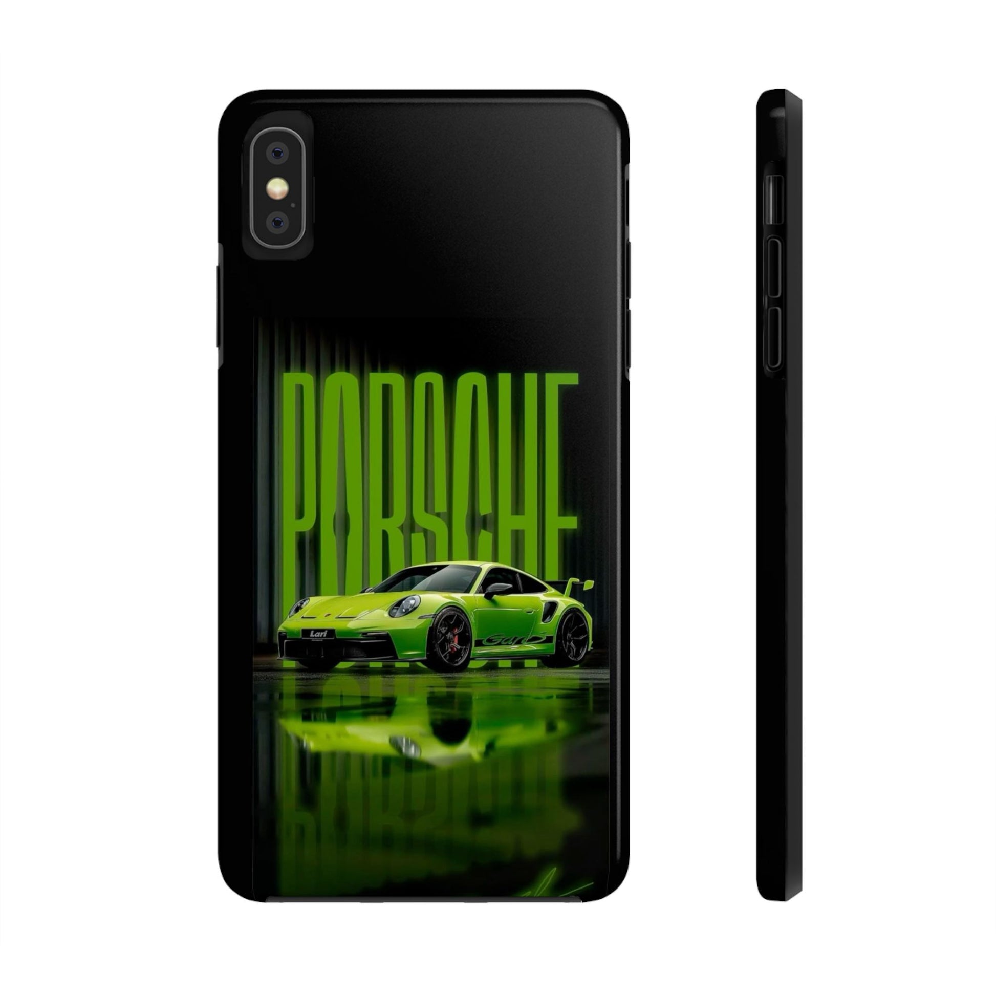 Neon Green Racing Sports Car Tough Phone Cases for Iphones & Samsung Durable