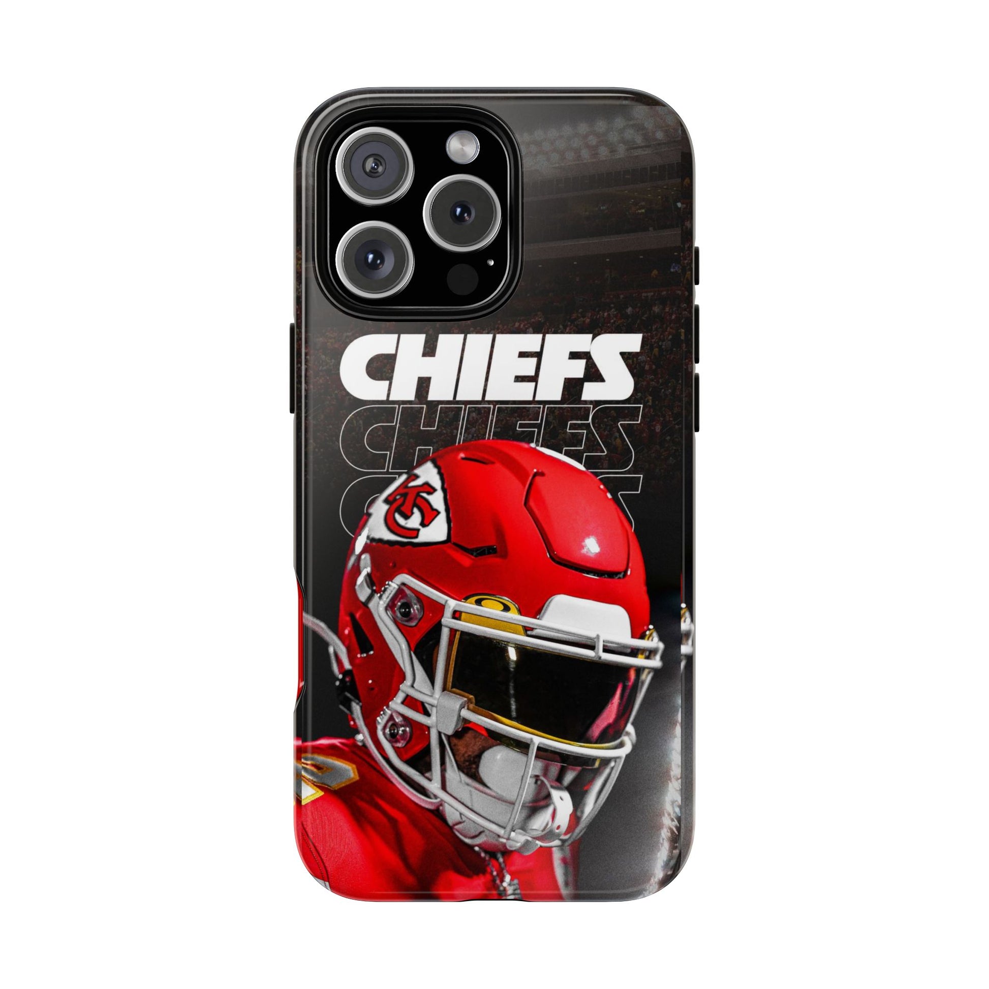 Kansas City Chiefs Football Helmet Logo Tough Cases for iPhones, Samsung, and Pixel